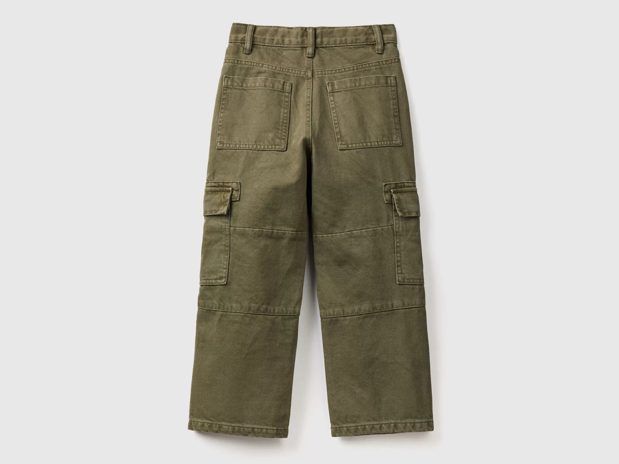 Benetton Pantalon Cargo Loose Fit-Niños Pantalones Y Vaqueros