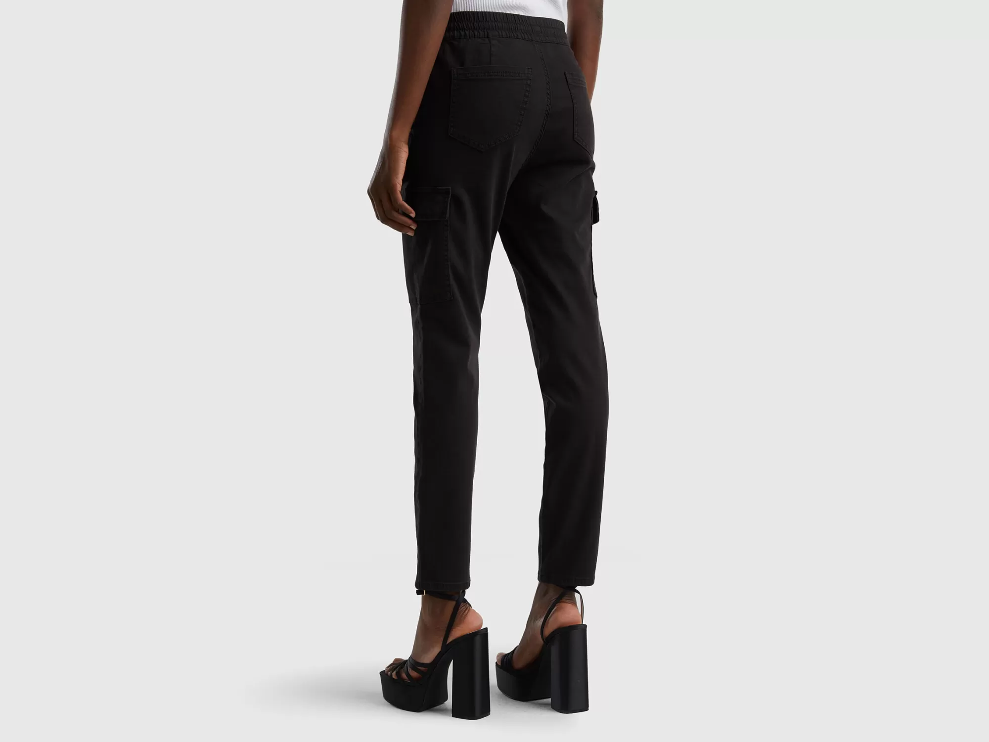 Benetton Pantalon Cargo Slim Fit-Mujer Pantalones Y Chinos