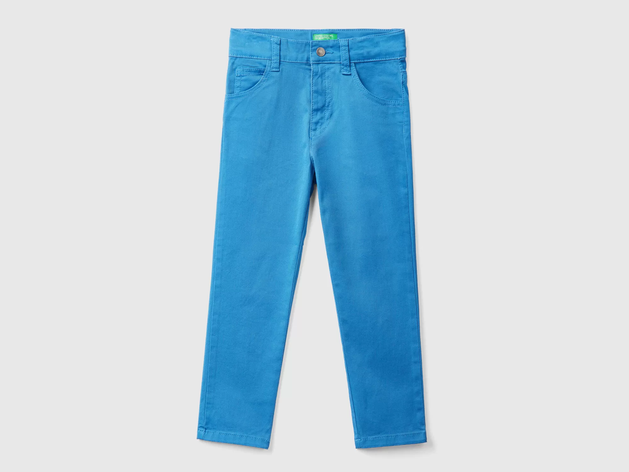 Benetton Pantalon Cenido Con Cinco Bolsillos-Niños Pantalones Y Vaqueros