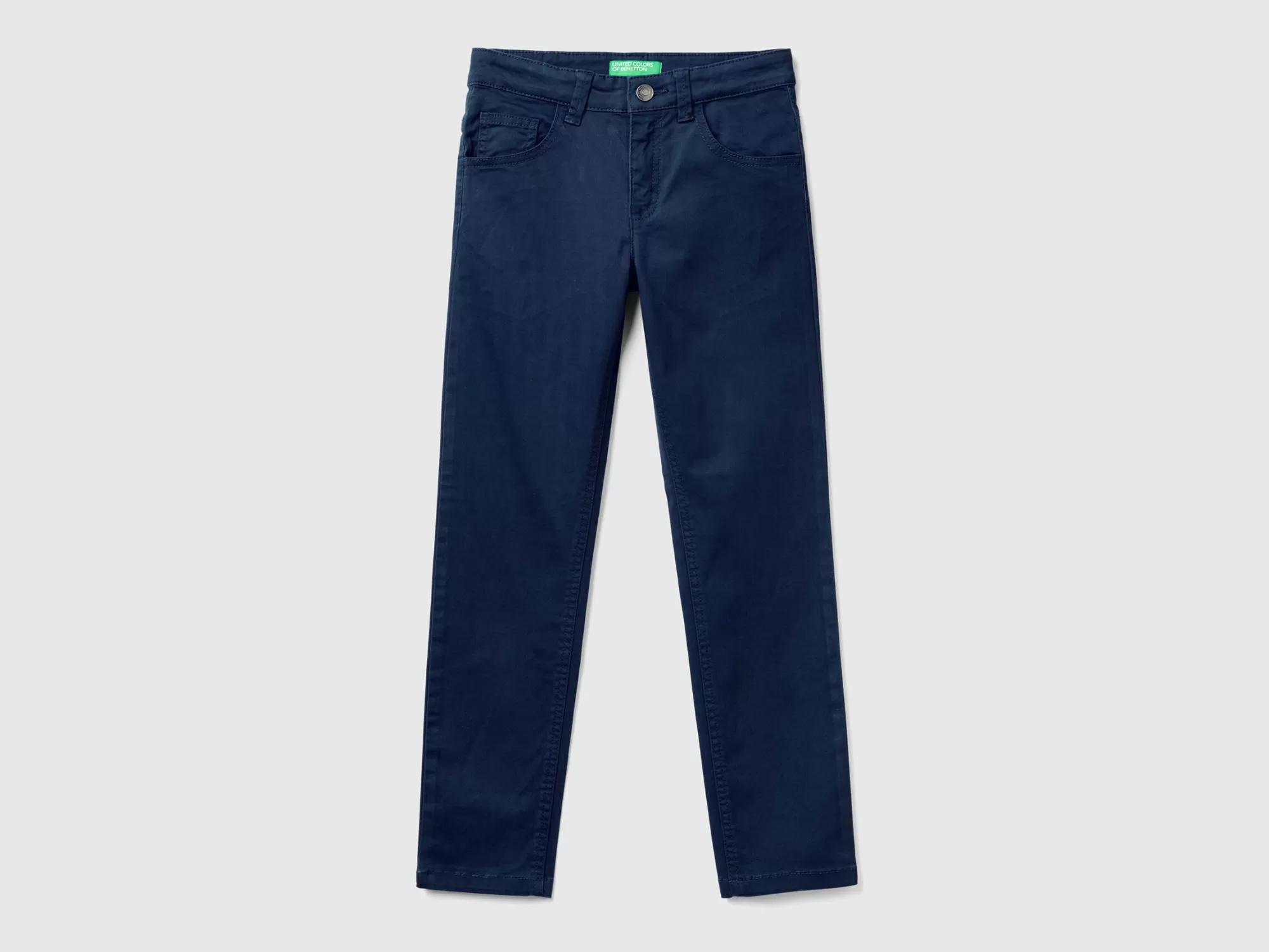 Benetton Pantalon Cenido Con Cinco Bolsillos-Niños Pantalones Y Vaqueros