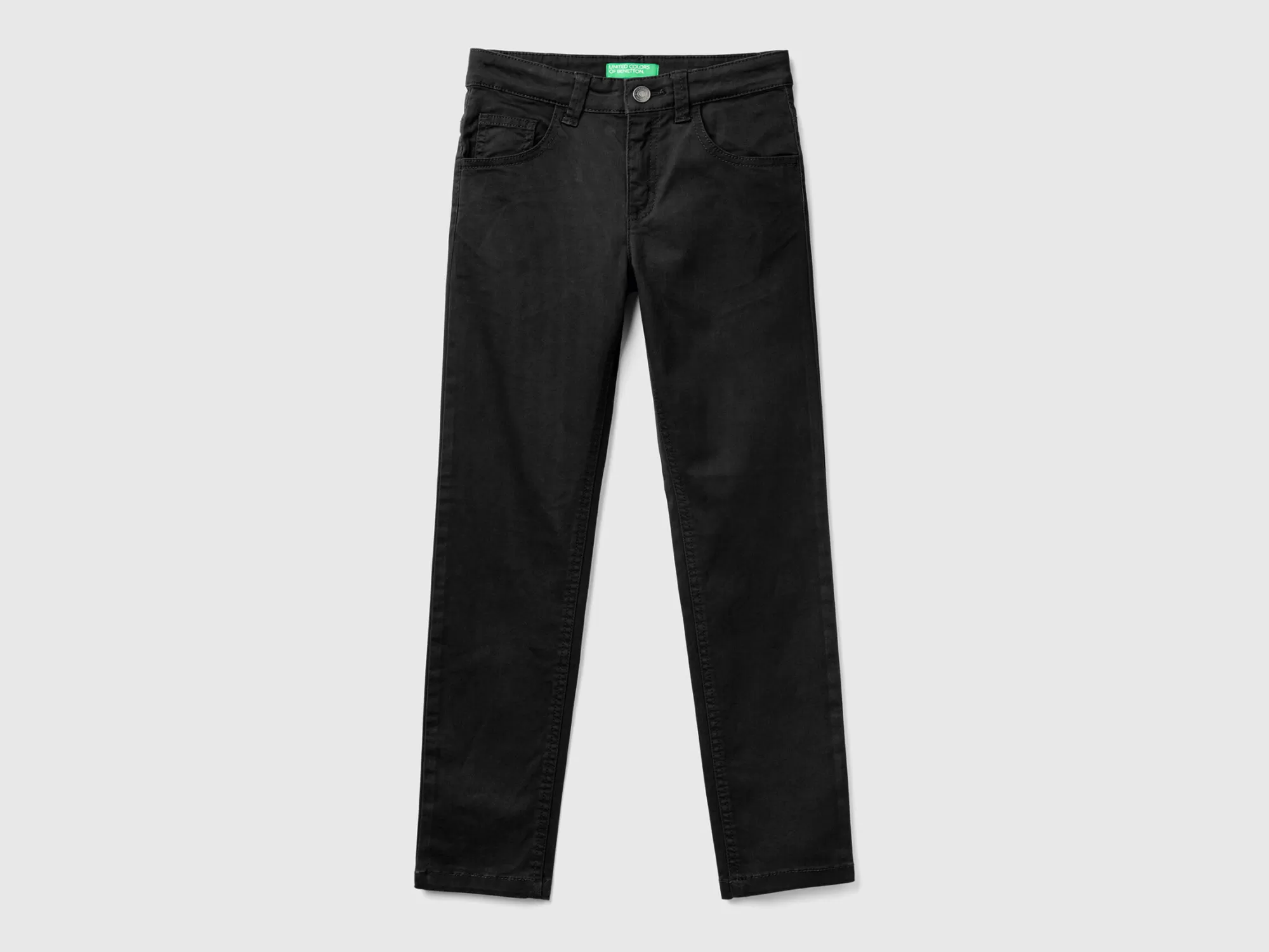 Benetton Pantalon Cenido Con Cinco Bolsillos-Niños Pantalones Y Vaqueros