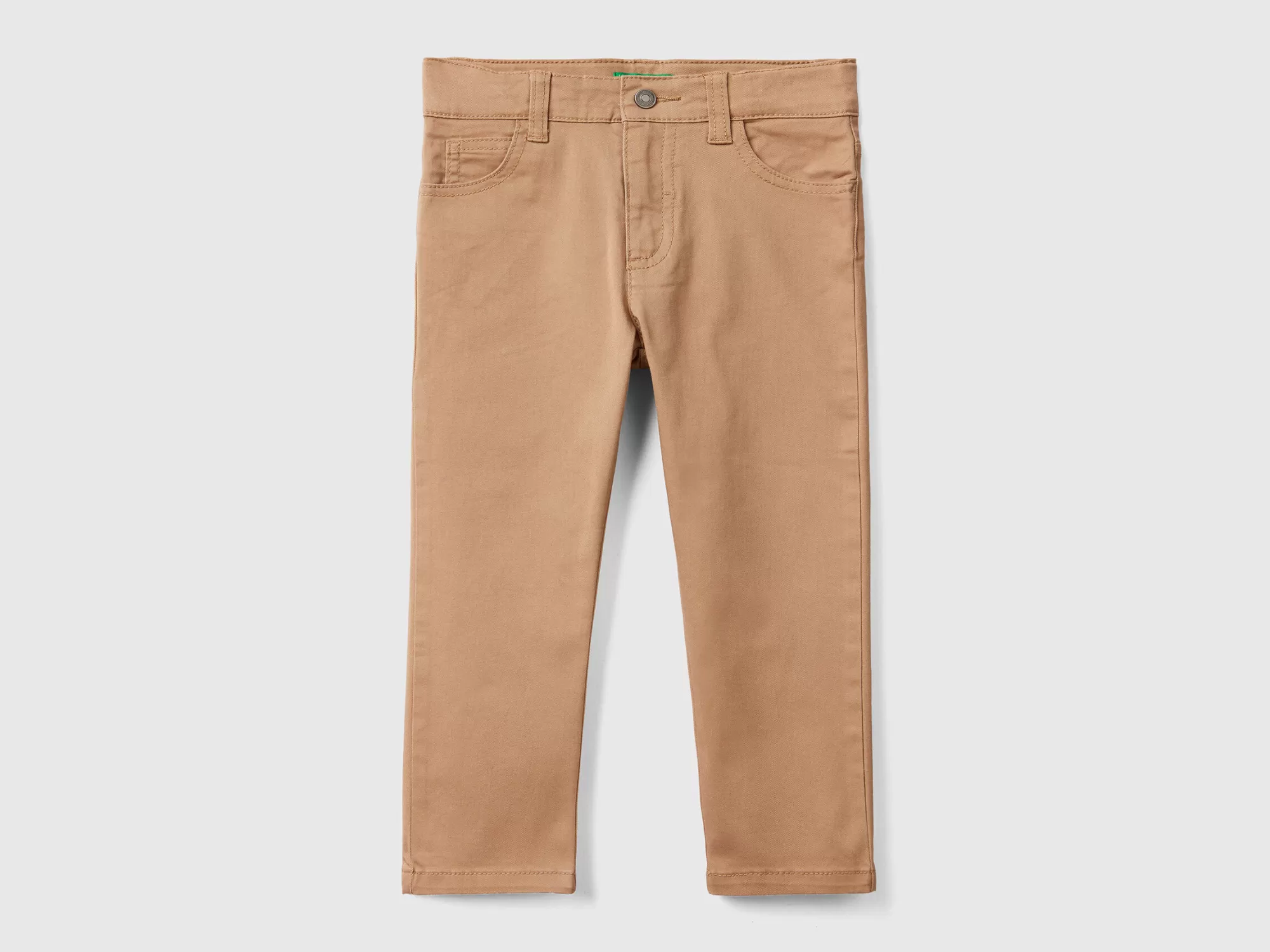 Benetton Pantalon Cenido Con Cinco Bolsillos-Niños Pantalones Y Vaqueros