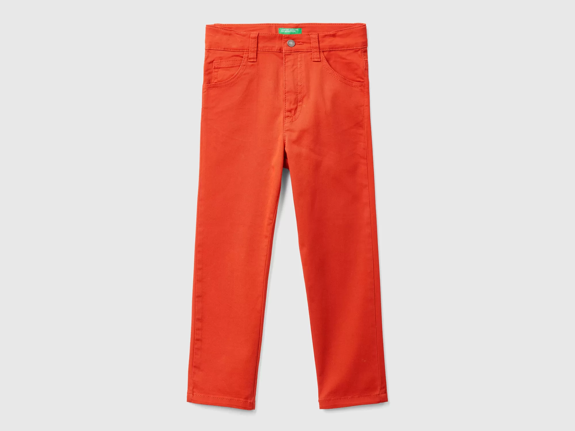 Benetton Pantalon Cenido Con Cinco Bolsillos-Niños Pantalones Y Vaqueros