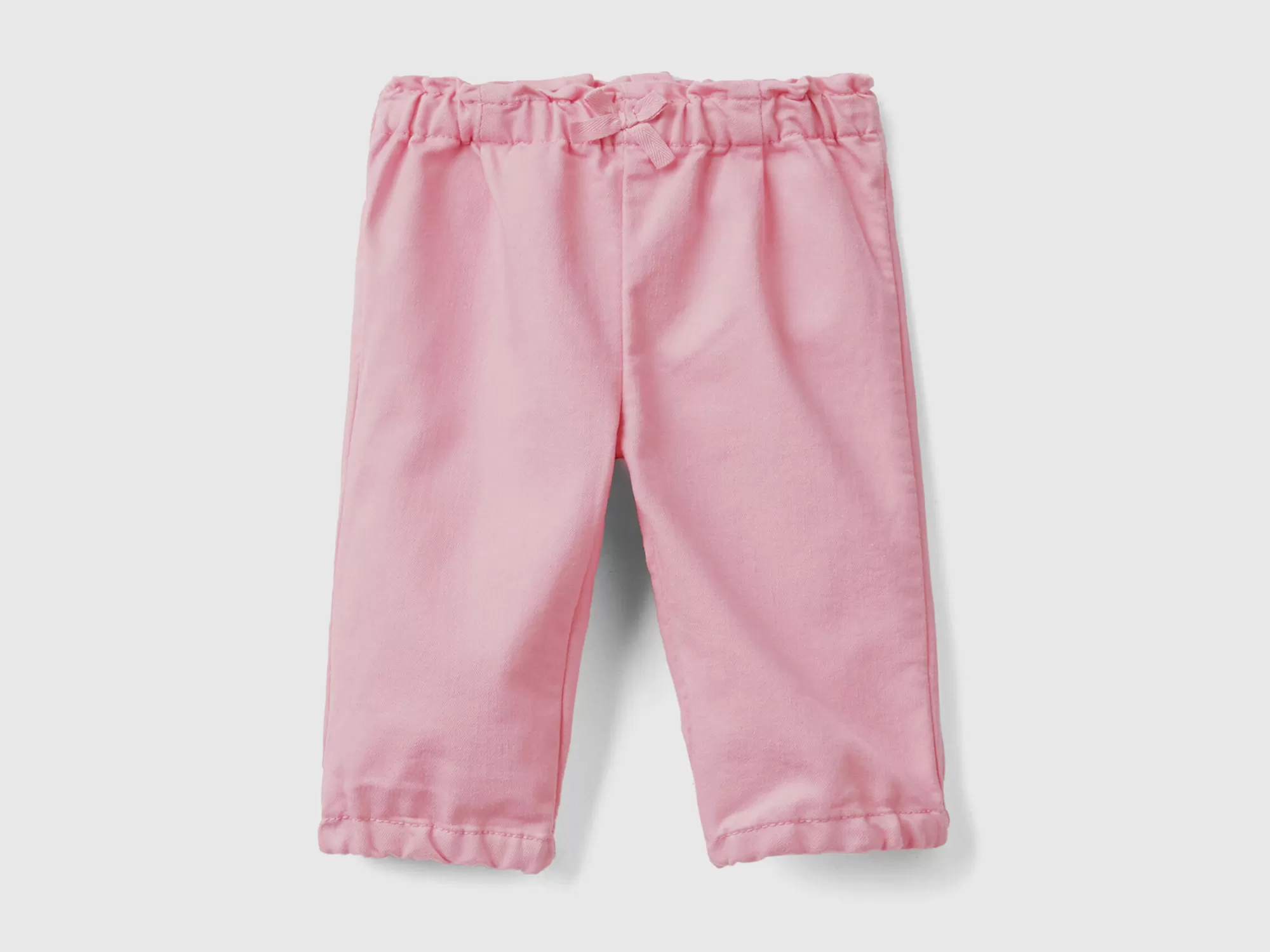 Benetton Pantalon Con Cintura Fruncida-Niños Pantalones