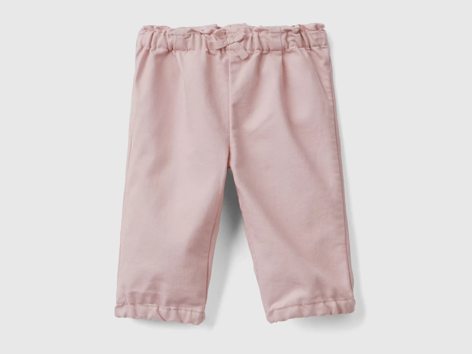 Benetton Pantalon Con Cintura Fruncida-Niños Pantalones