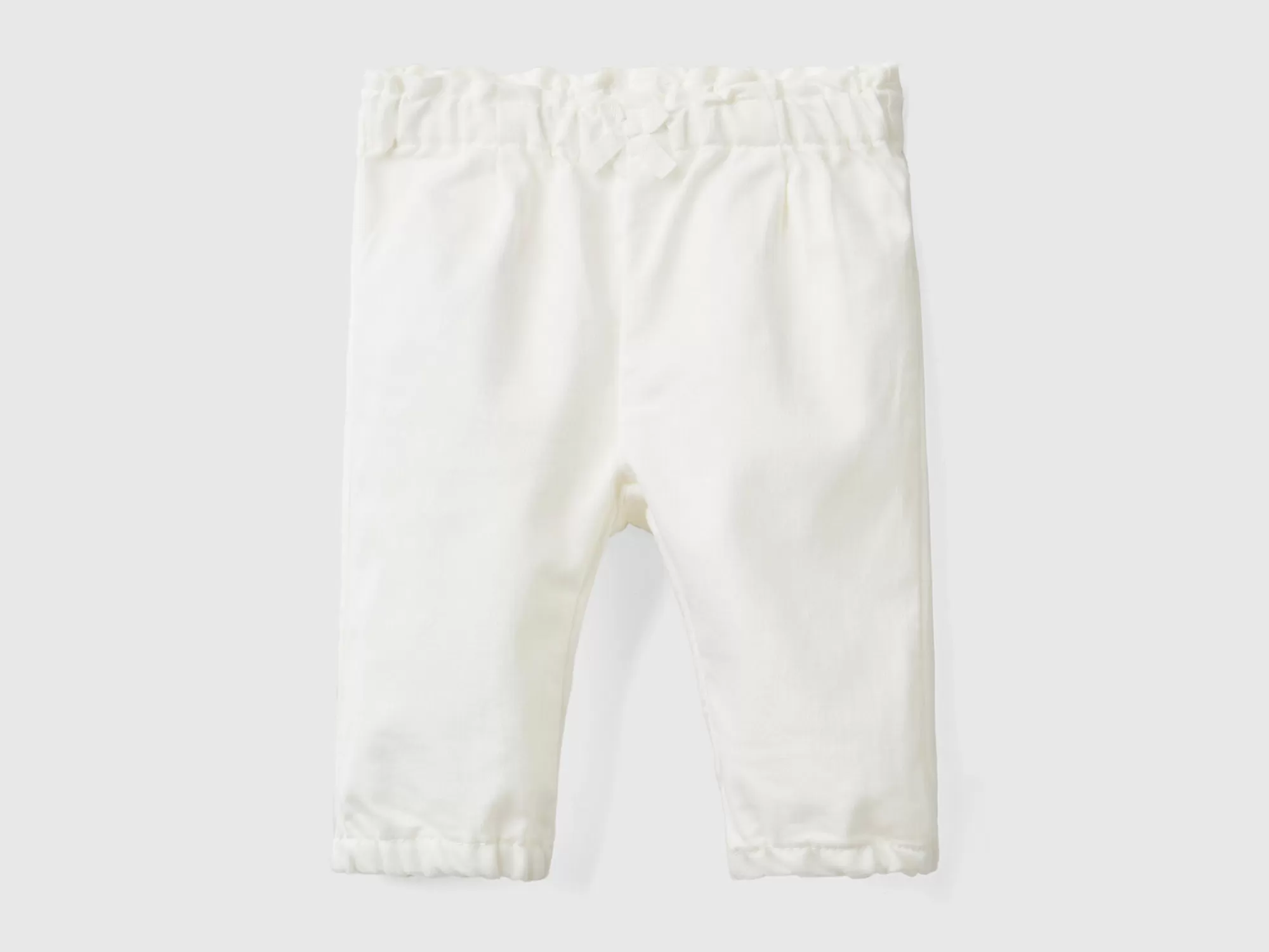 Benetton Pantalon Con Cintura Fruncida-Niños Pantalones