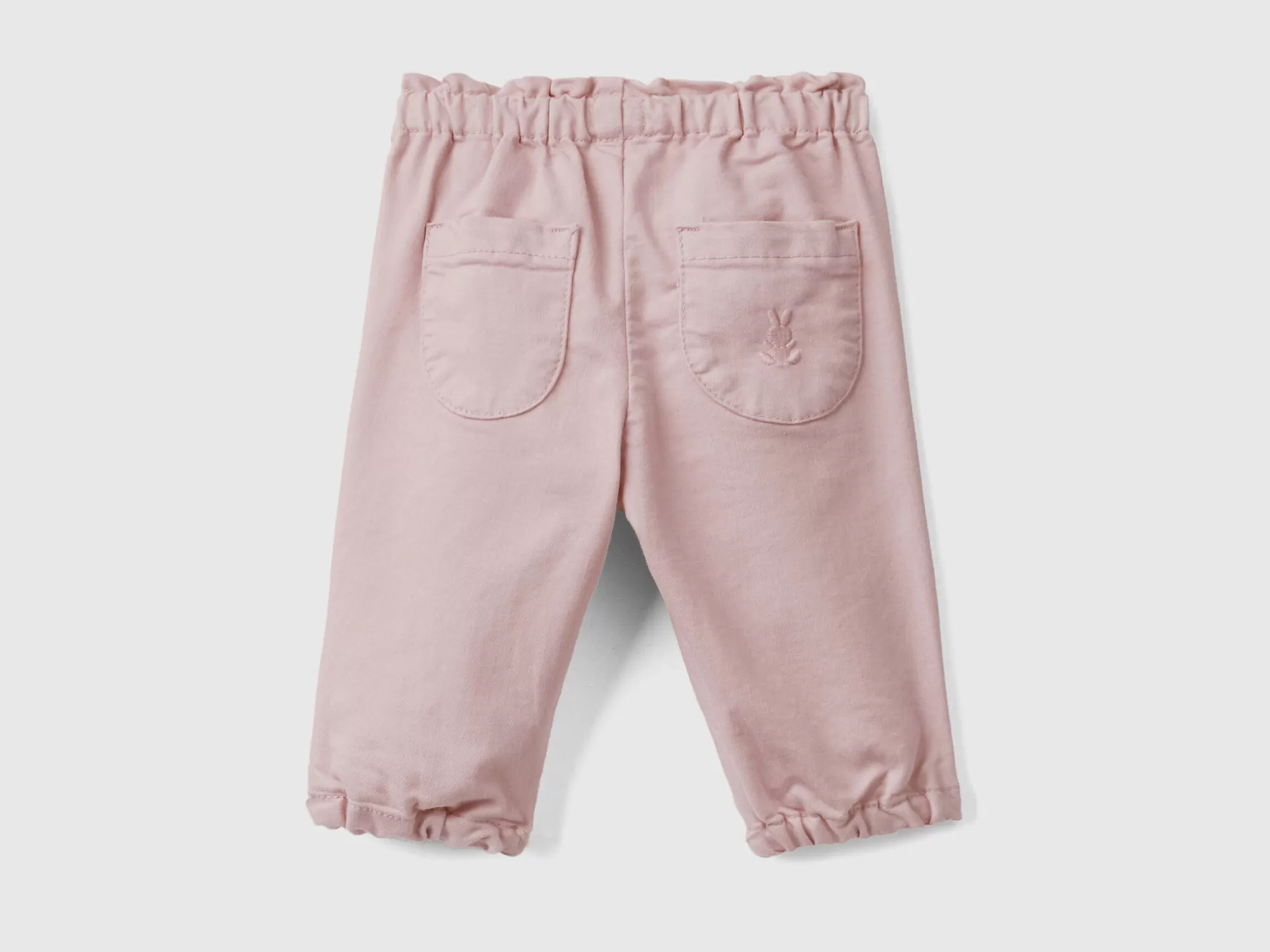 Benetton Pantalon Con Cintura Fruncida-Niños Pantalones