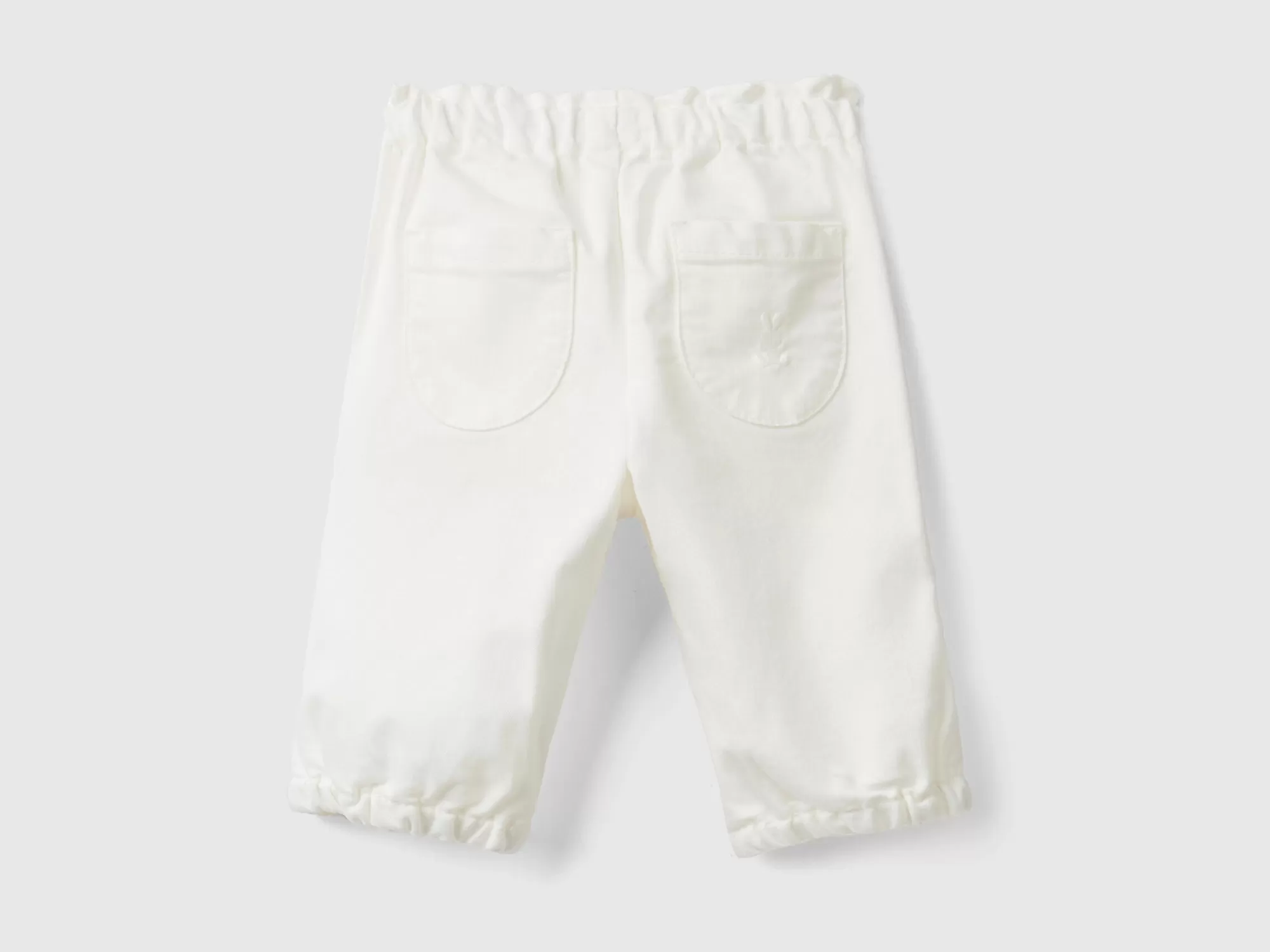 Benetton Pantalon Con Cintura Fruncida-Niños Pantalones