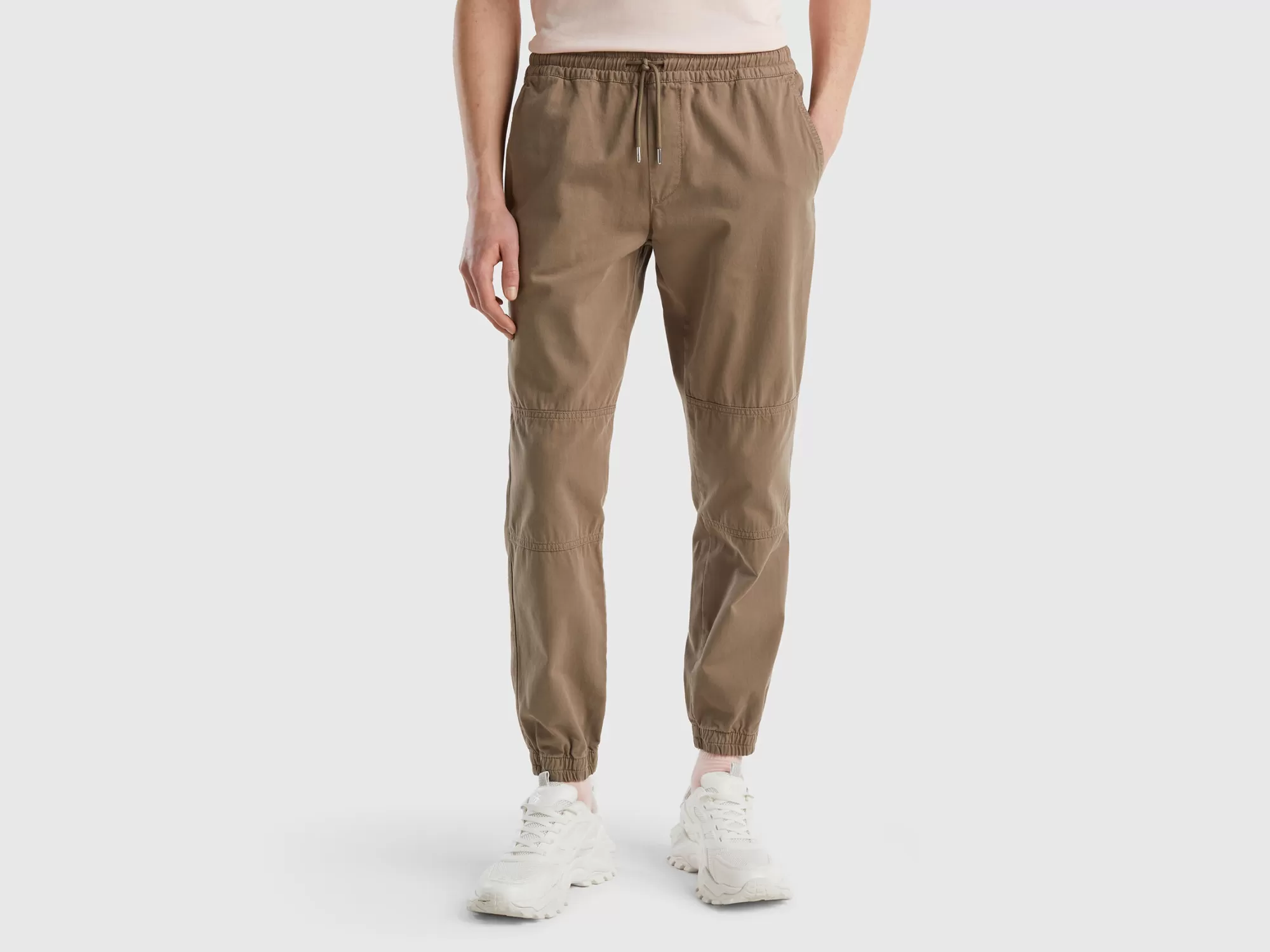 Benetton Pantalon Con Cordon De Ajuste-Hombre Pantalones Y Chinos