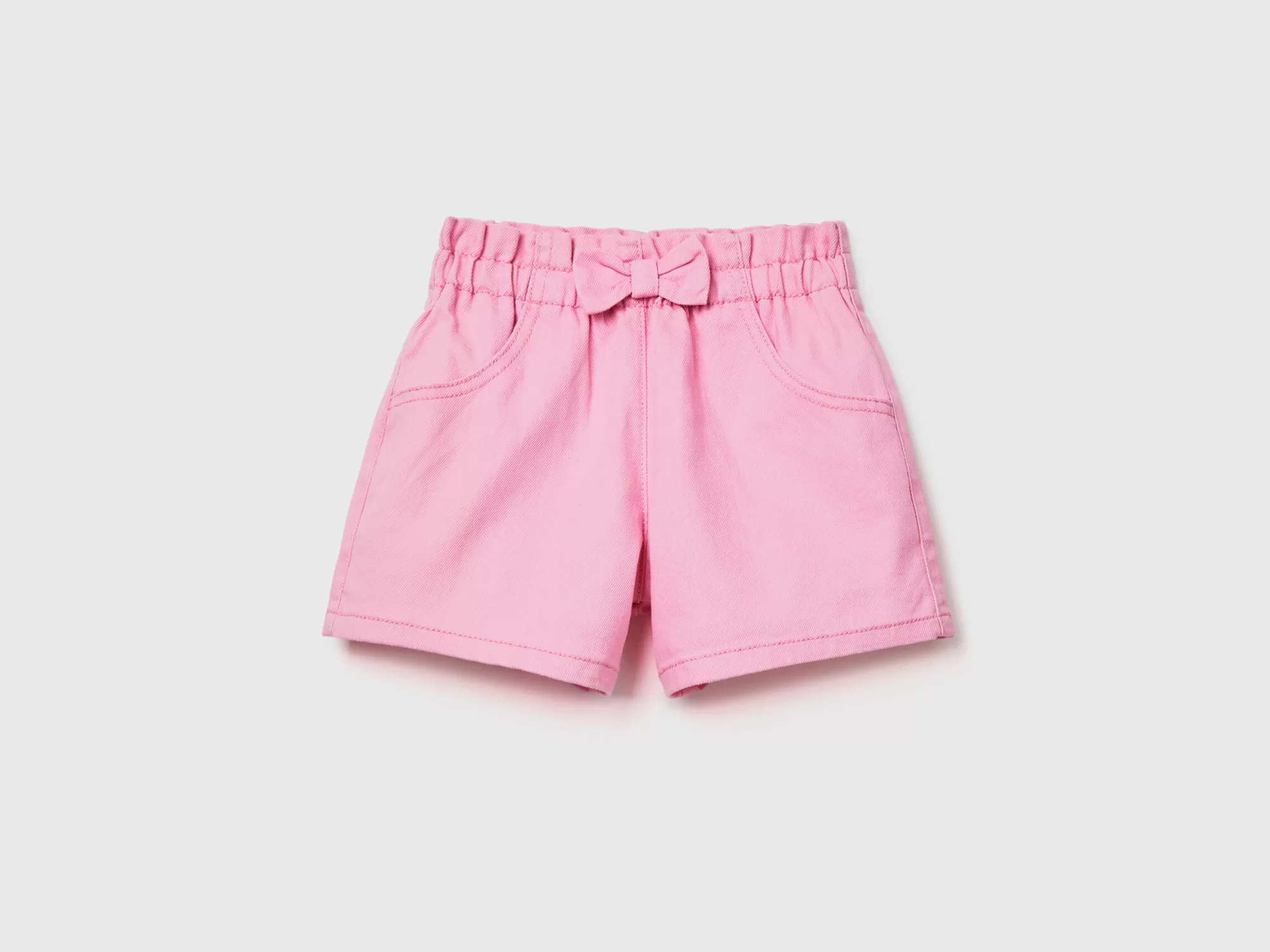 Benetton Pantalon Corto Con Cintura Elastica-Niños Pantalones Y Vaqueros