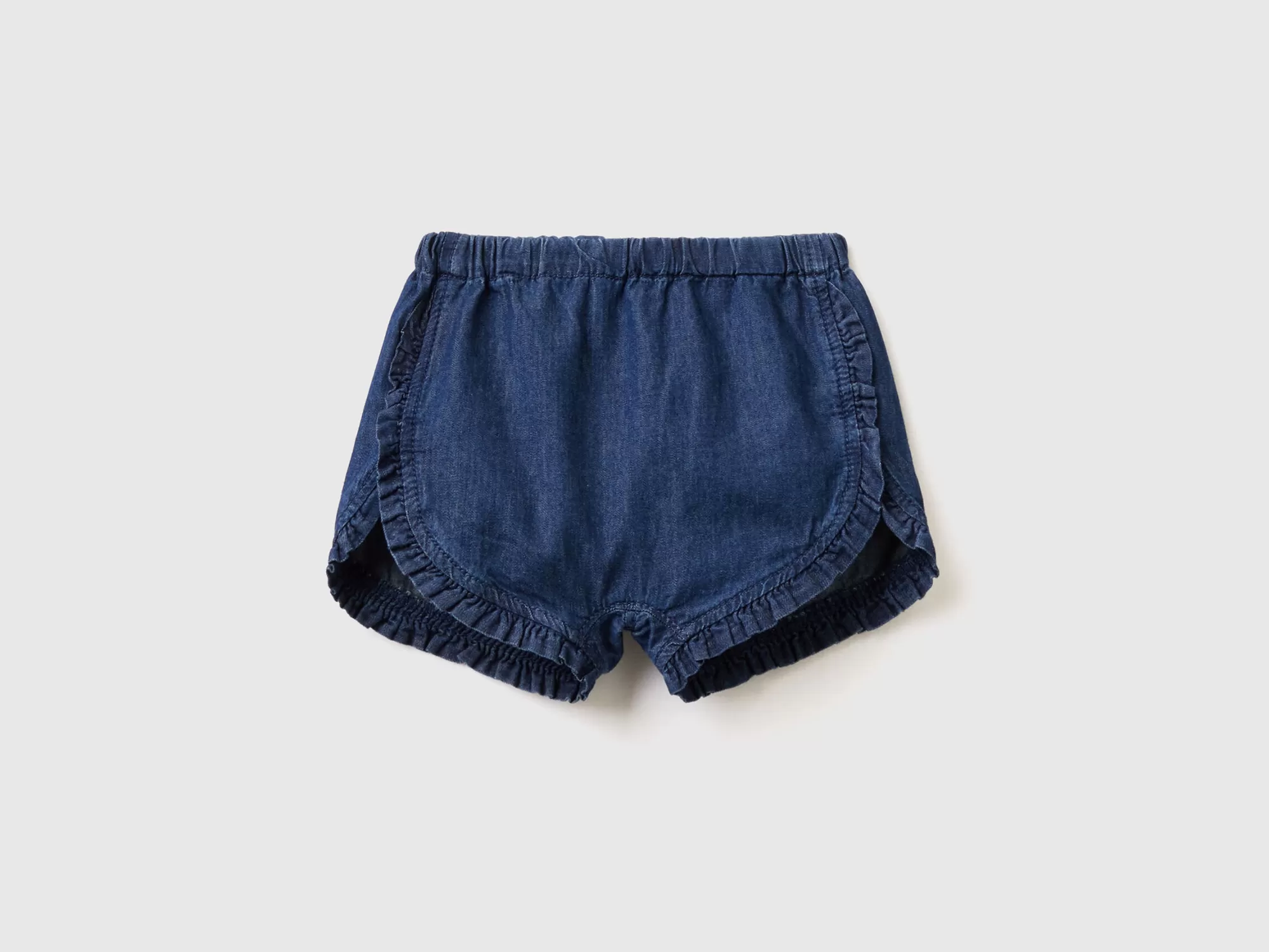 Benetton Pantalon Corto Con Volantes-Niños Pantalones