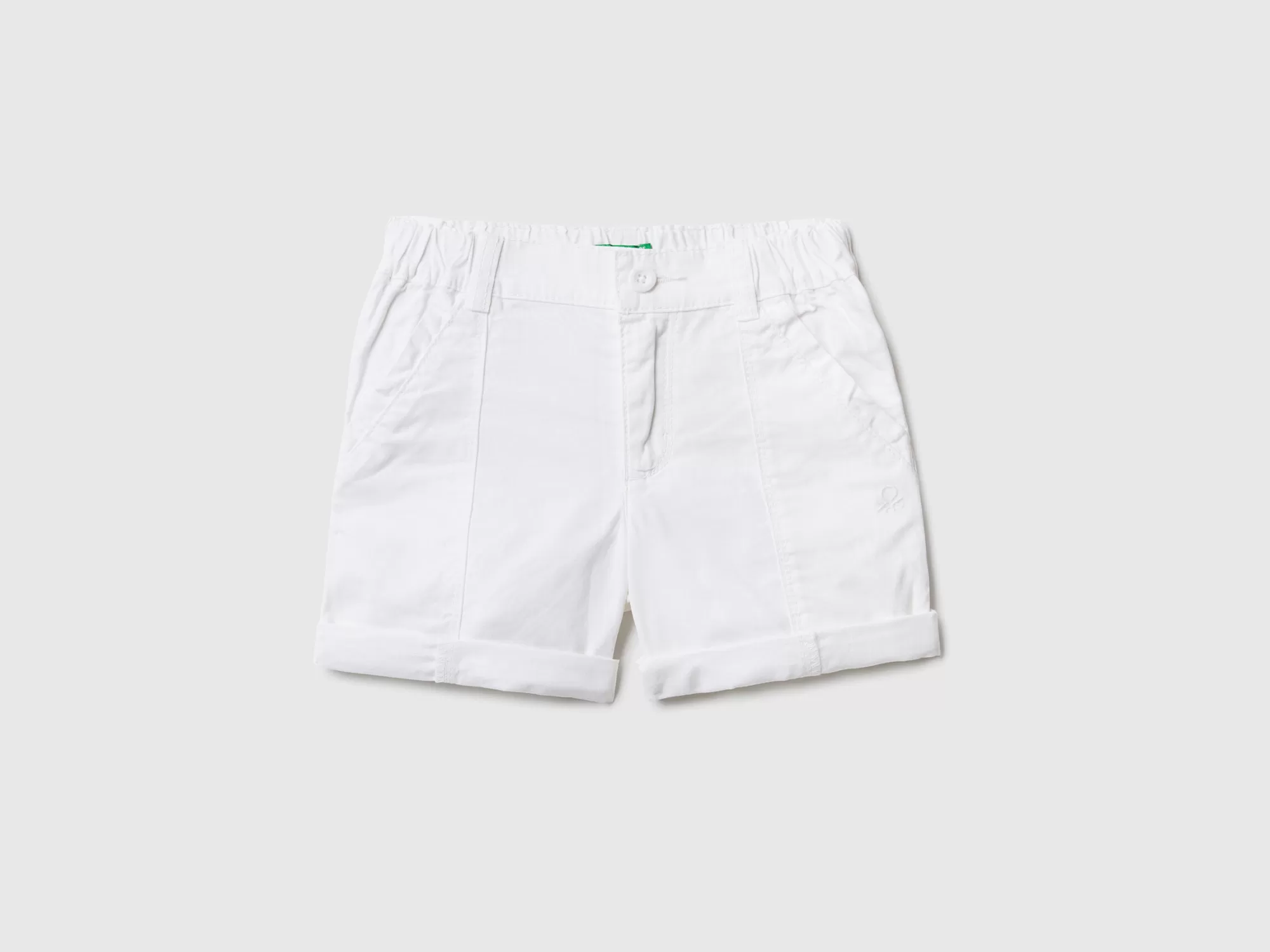 Benetton Pantalon Corto De Algodón Ligero-Niños Pantalones Y Vaqueros