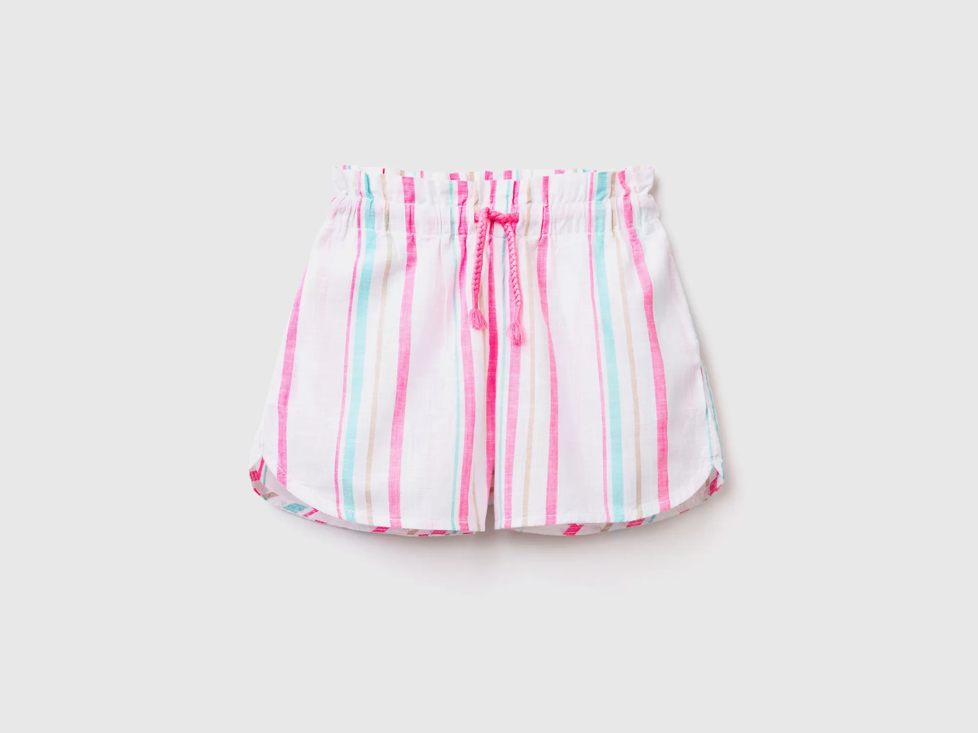 Benetton Pantalon Corto De Rayas-Niños Pantalones Y Vaqueros