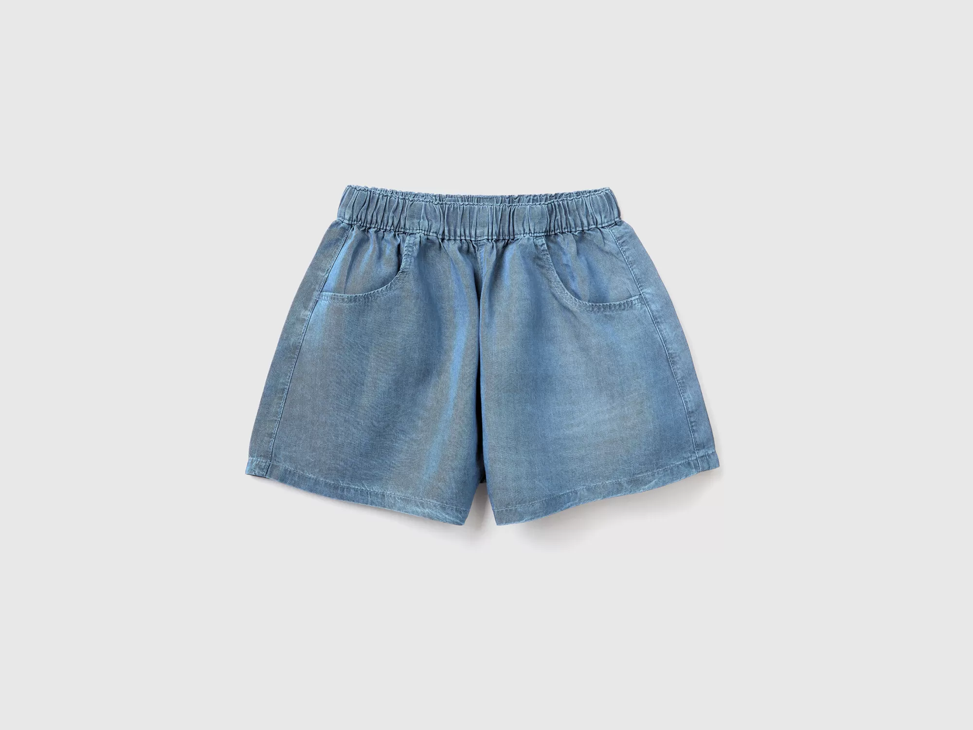 Benetton Pantalon Corto Vaquero Ligero-Niños Pantalones Y Vaqueros