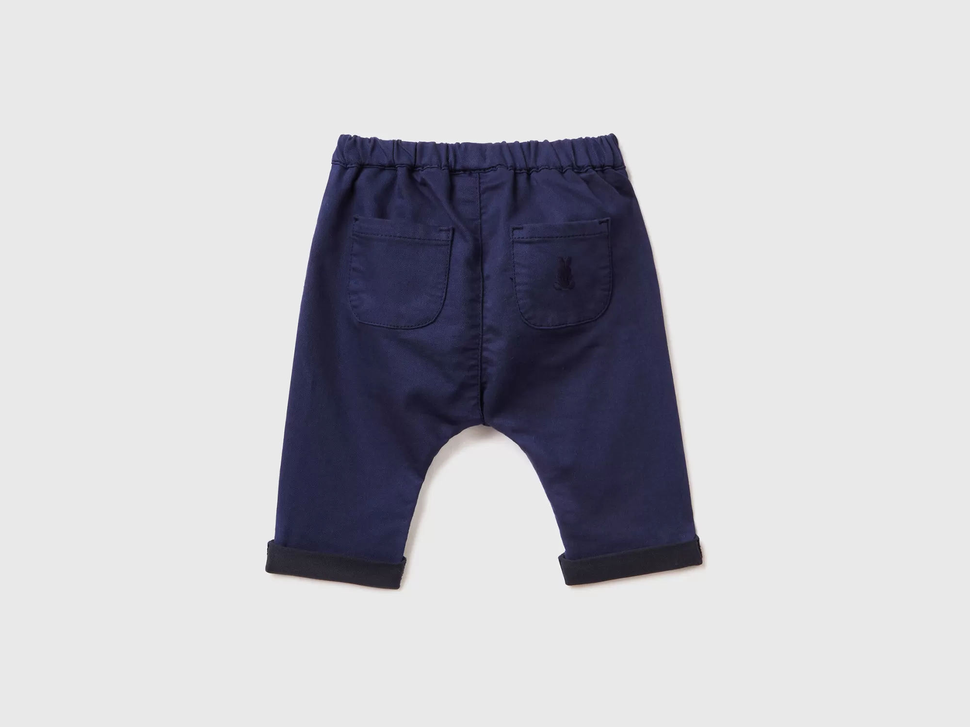 Benetton Pantalon De Algodón Elastico Mixto-Niños Pantalones