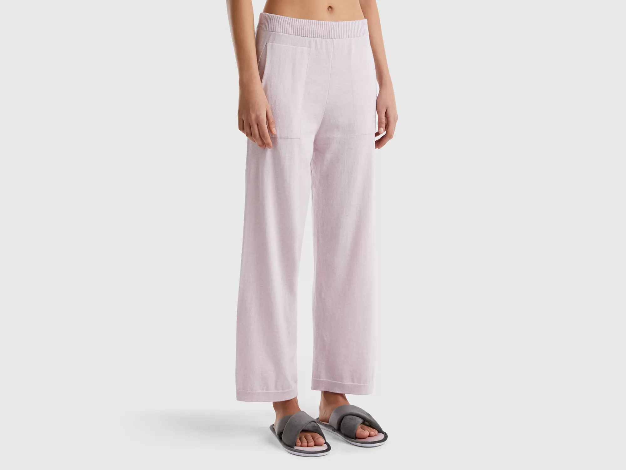 Benetton Pantalon De Cachemir Mixto-Mujer Loungewear