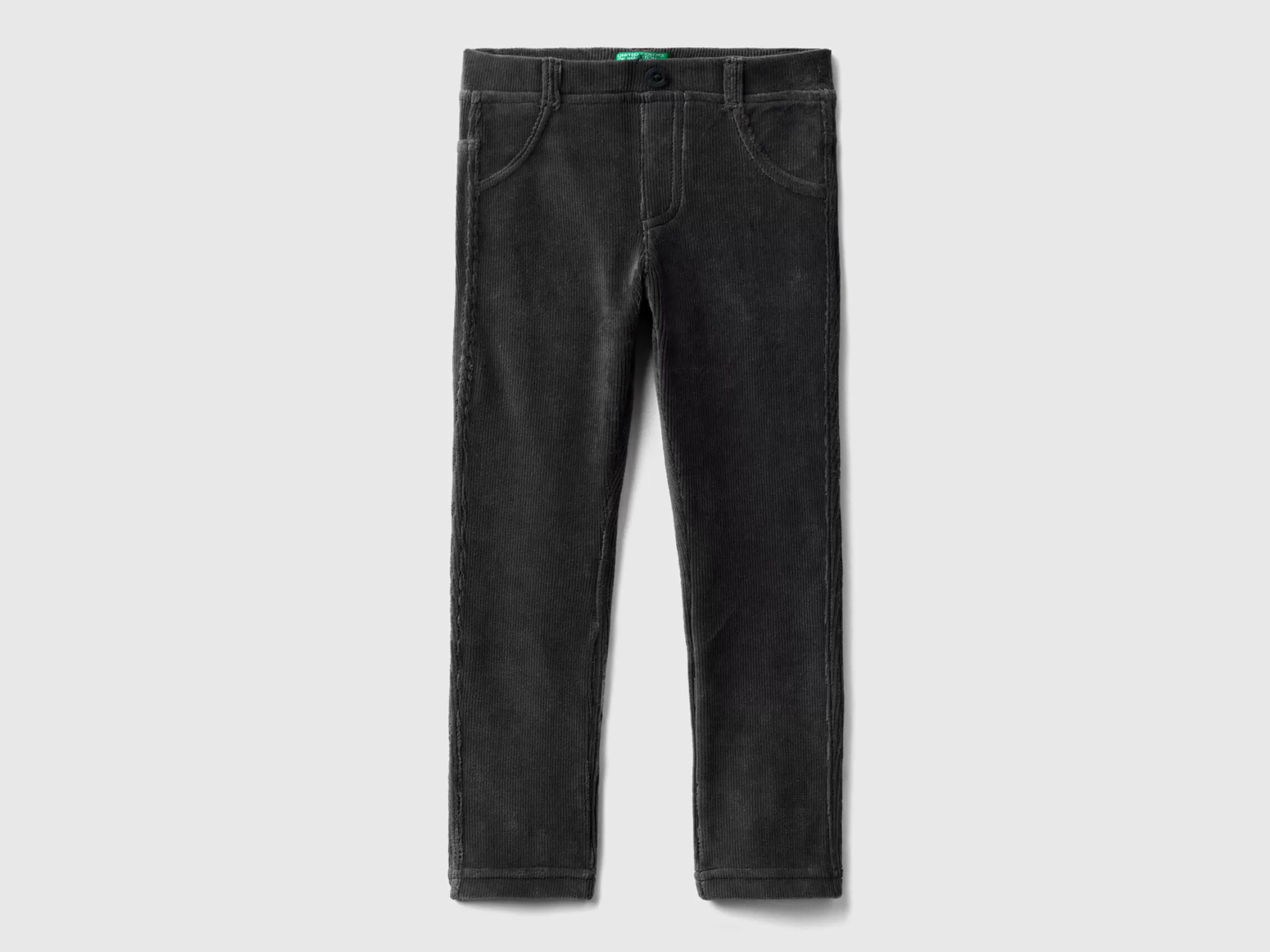 Benetton Pantalon De Chenilla Acanalada-Niños Pantalones Y Vaqueros