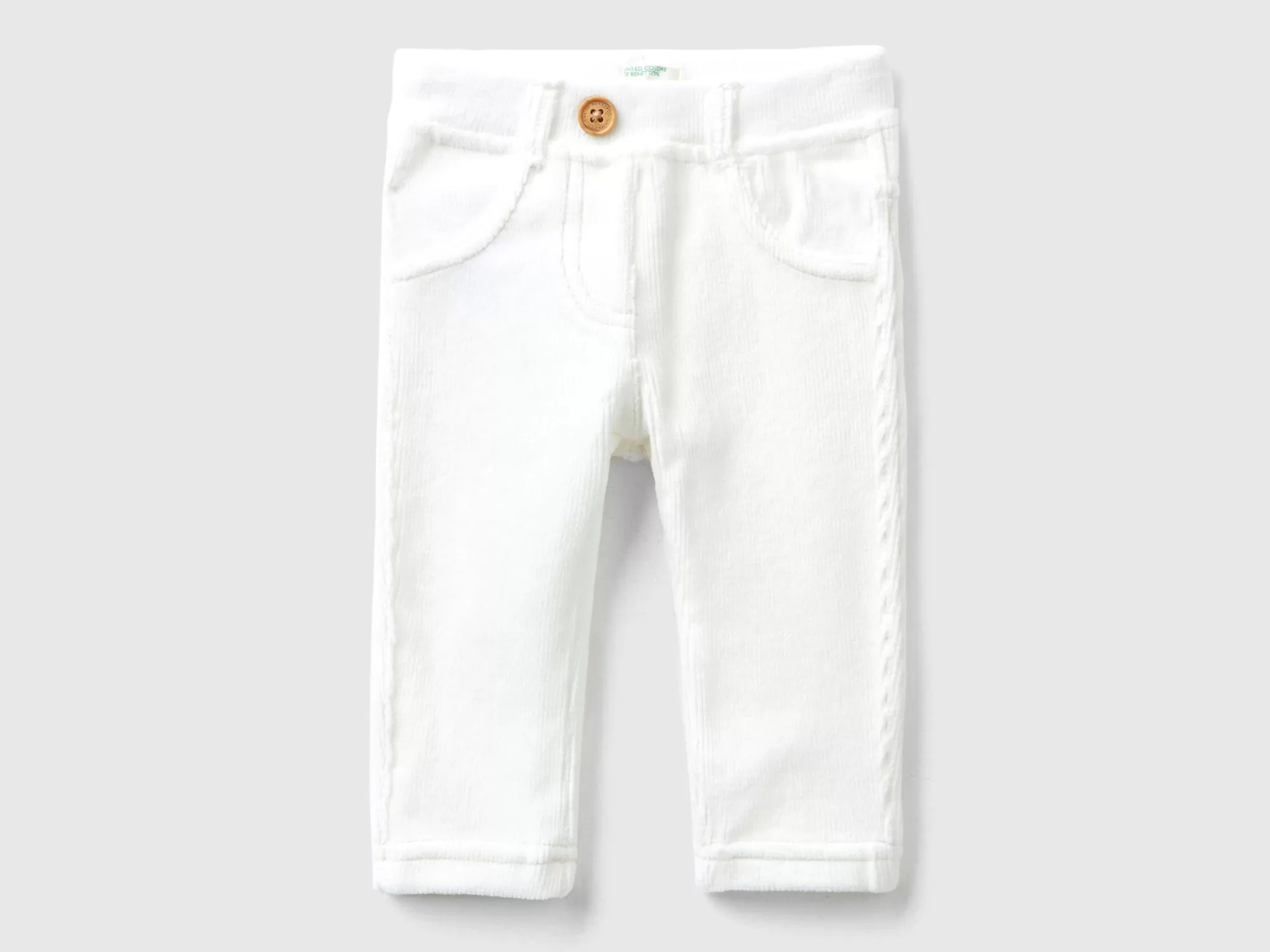 Benetton Pantalon De Chenilla Elastica-Niños Pantalones