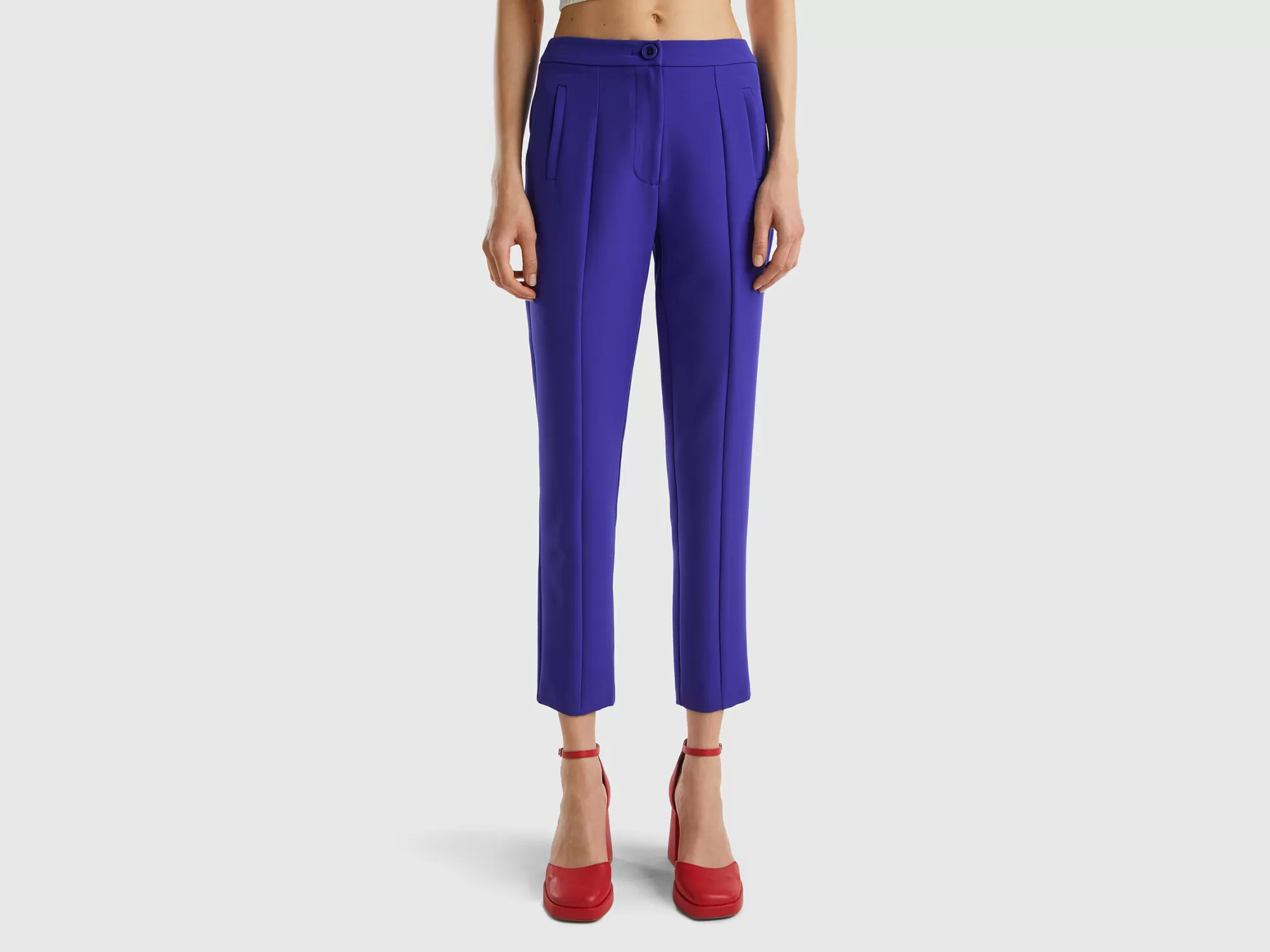 Benetton Pantalon De Corte Pitillo-Mujer Pantalones Y Chinos