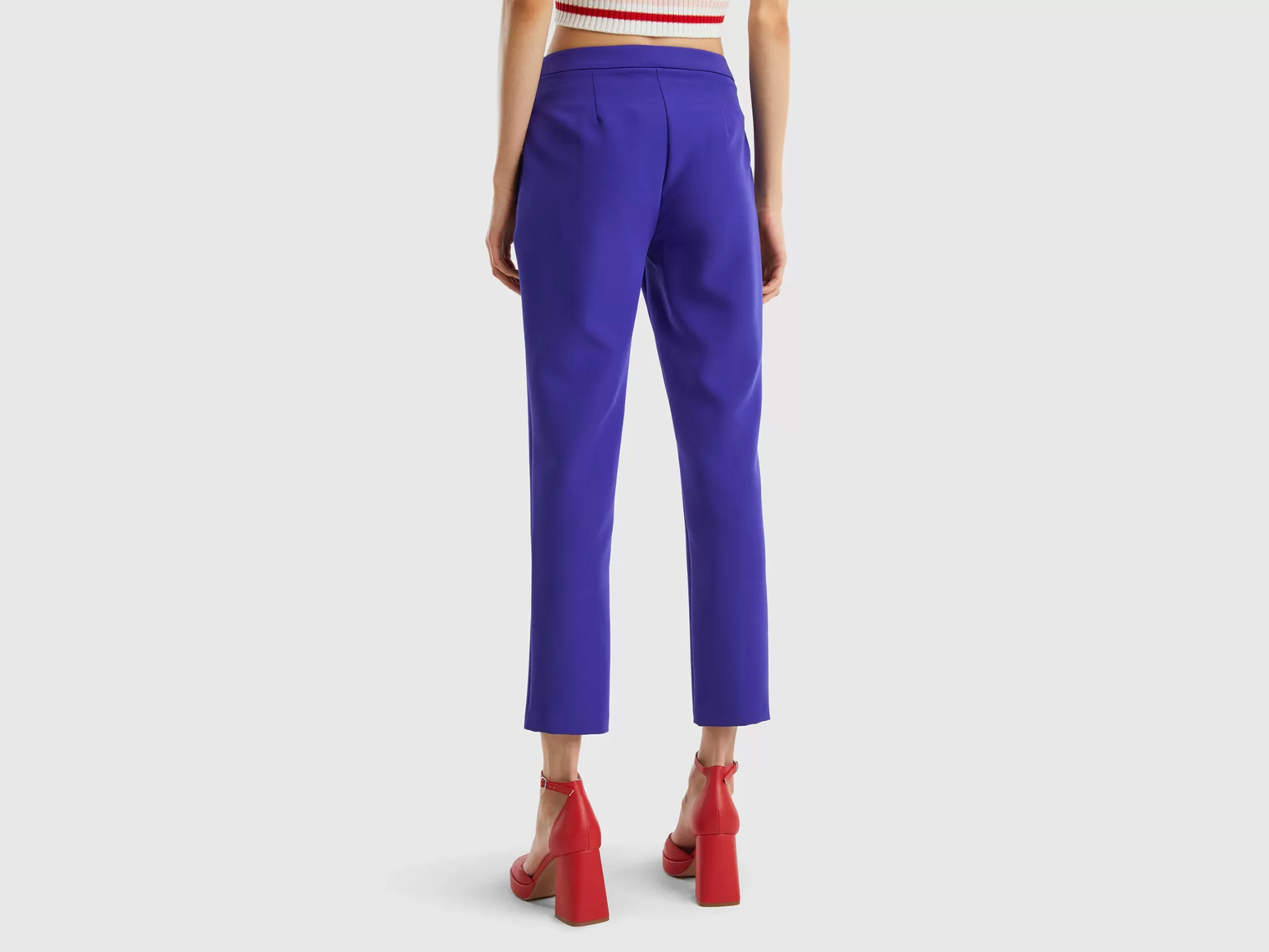 Benetton Pantalon De Corte Pitillo-Mujer Pantalones Y Chinos