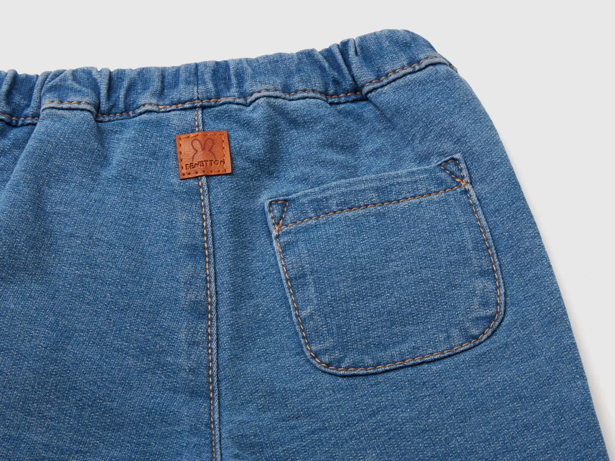 Benetton Pantalon De Efecto Denim-Niños Pantalones