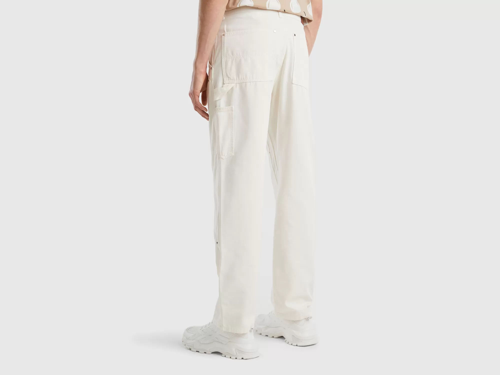 Benetton Pantalon De Estilo Worker-Hombre Pantalones Y Chinos