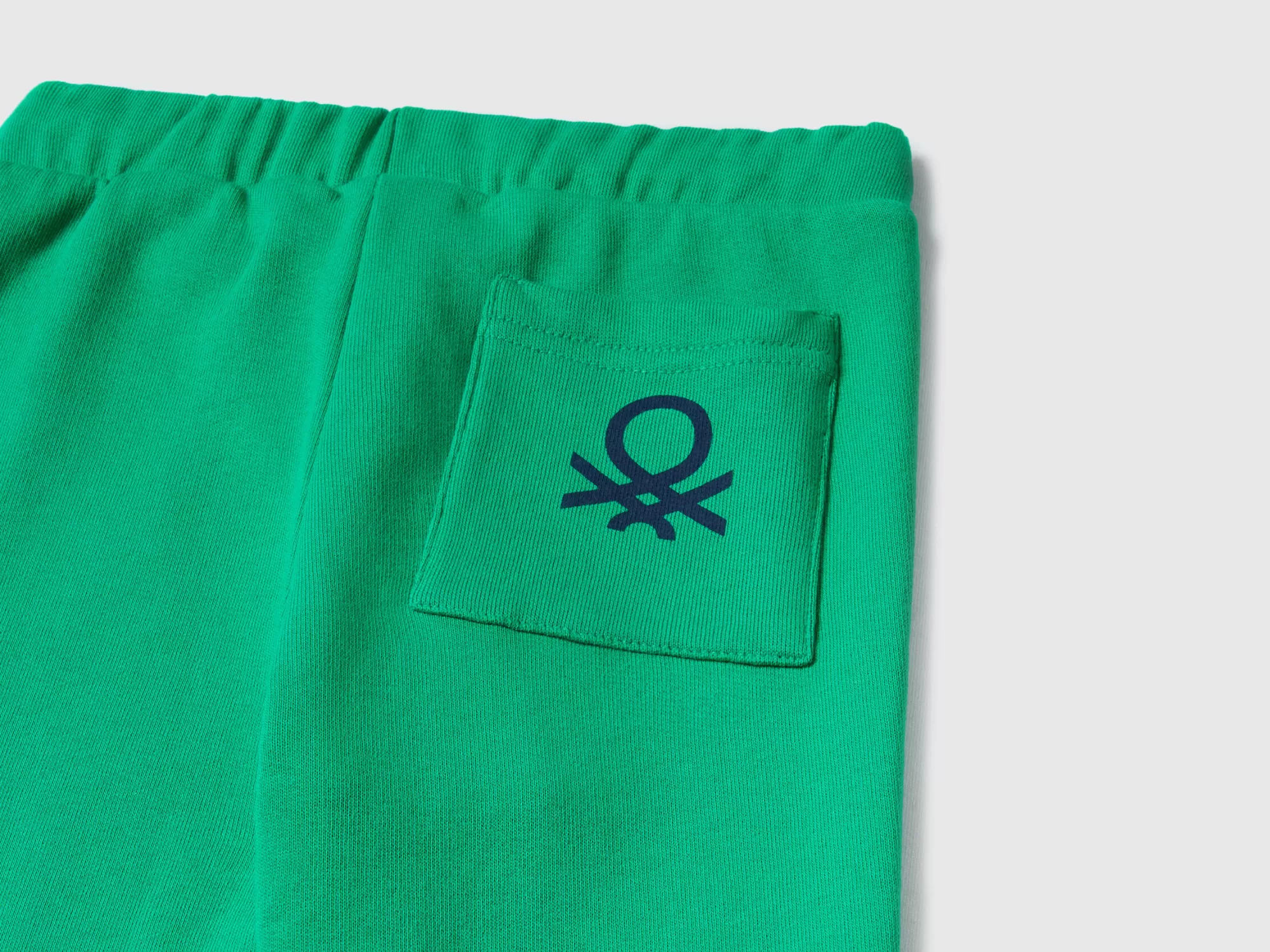 Benetton Pantalon De Felpa Con Bolsillo-Niños Pantalones De Felpa