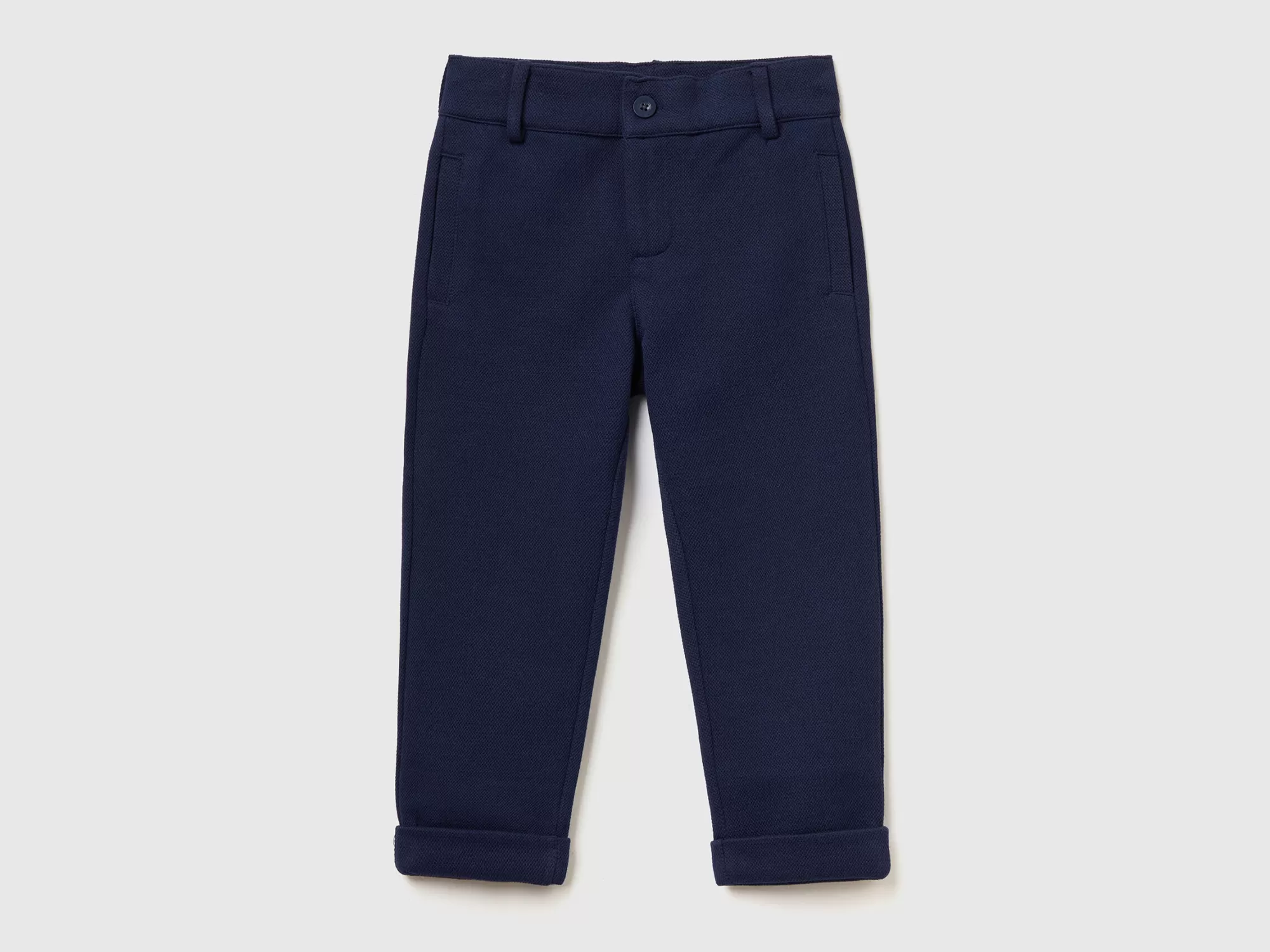 Benetton Pantalon De Felpa De Algodón Mixto-Niños Pantalones De Felpa