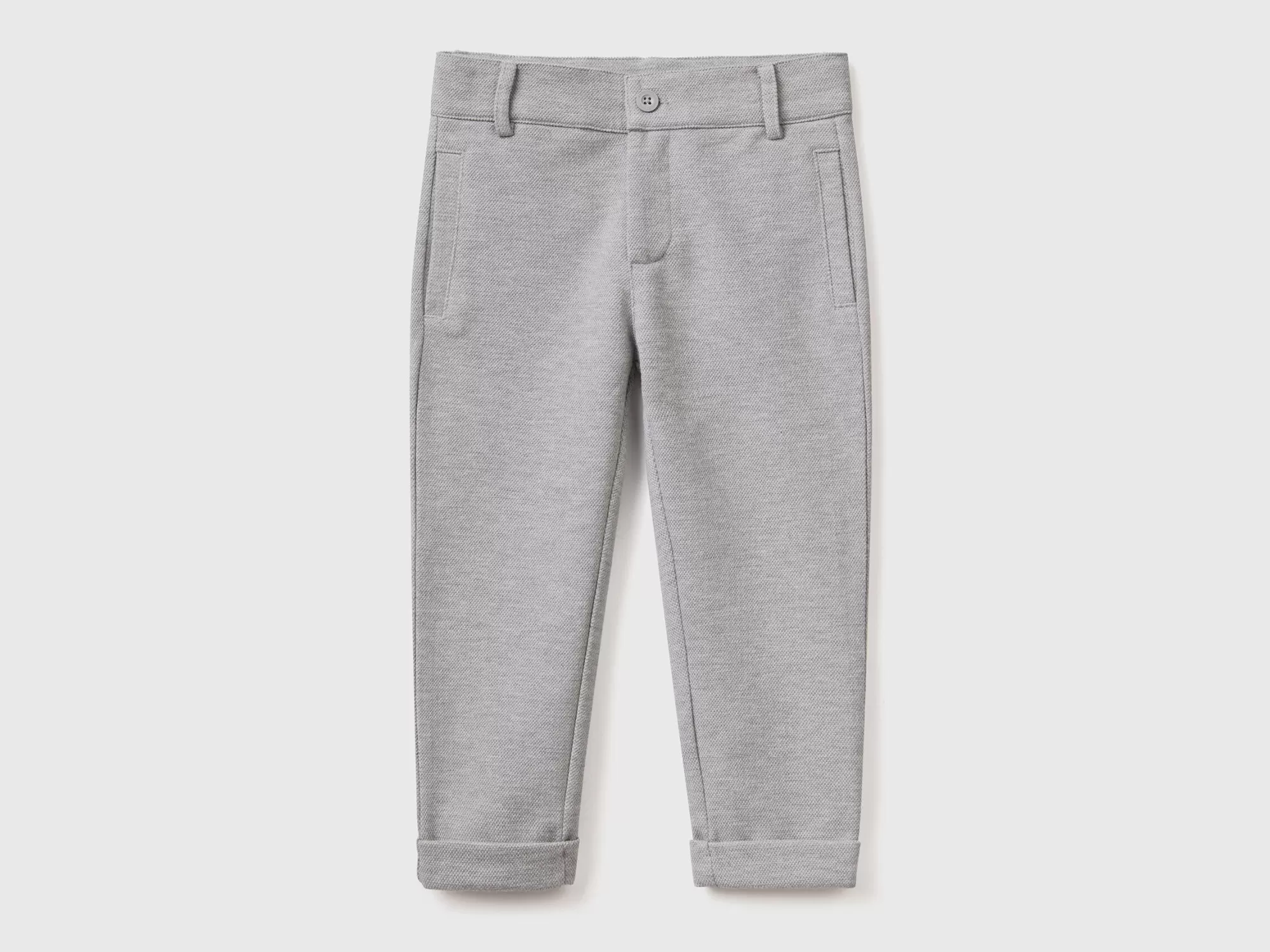 Benetton Pantalon De Felpa De Algodón Mixto-Niños Pantalones De Felpa