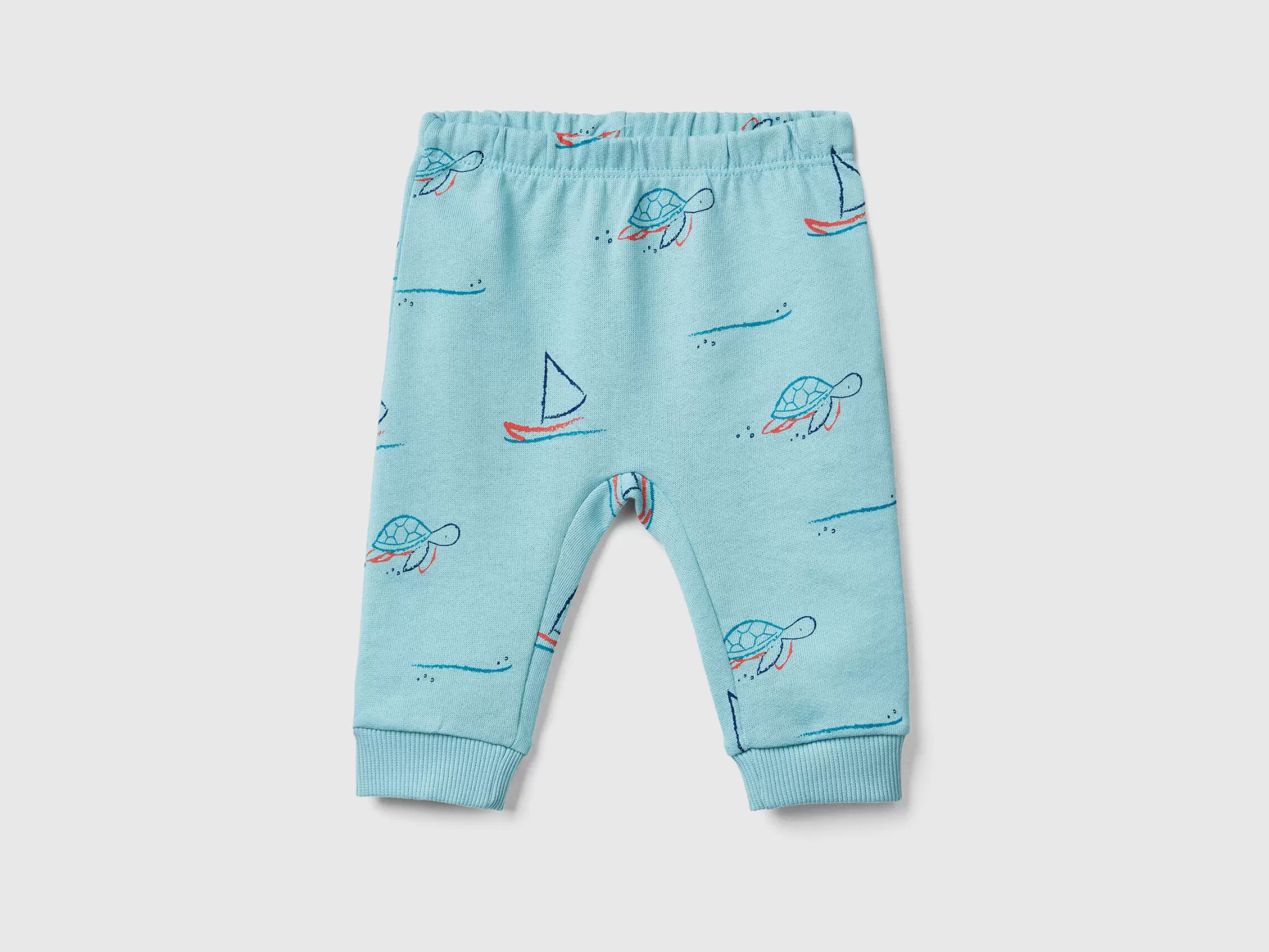 Benetton Pantalon De Felpa Estampado-Niños Pantalones