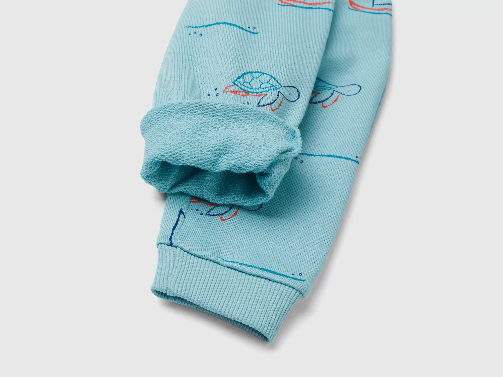 Benetton Pantalon De Felpa Estampado-Niños Pantalones