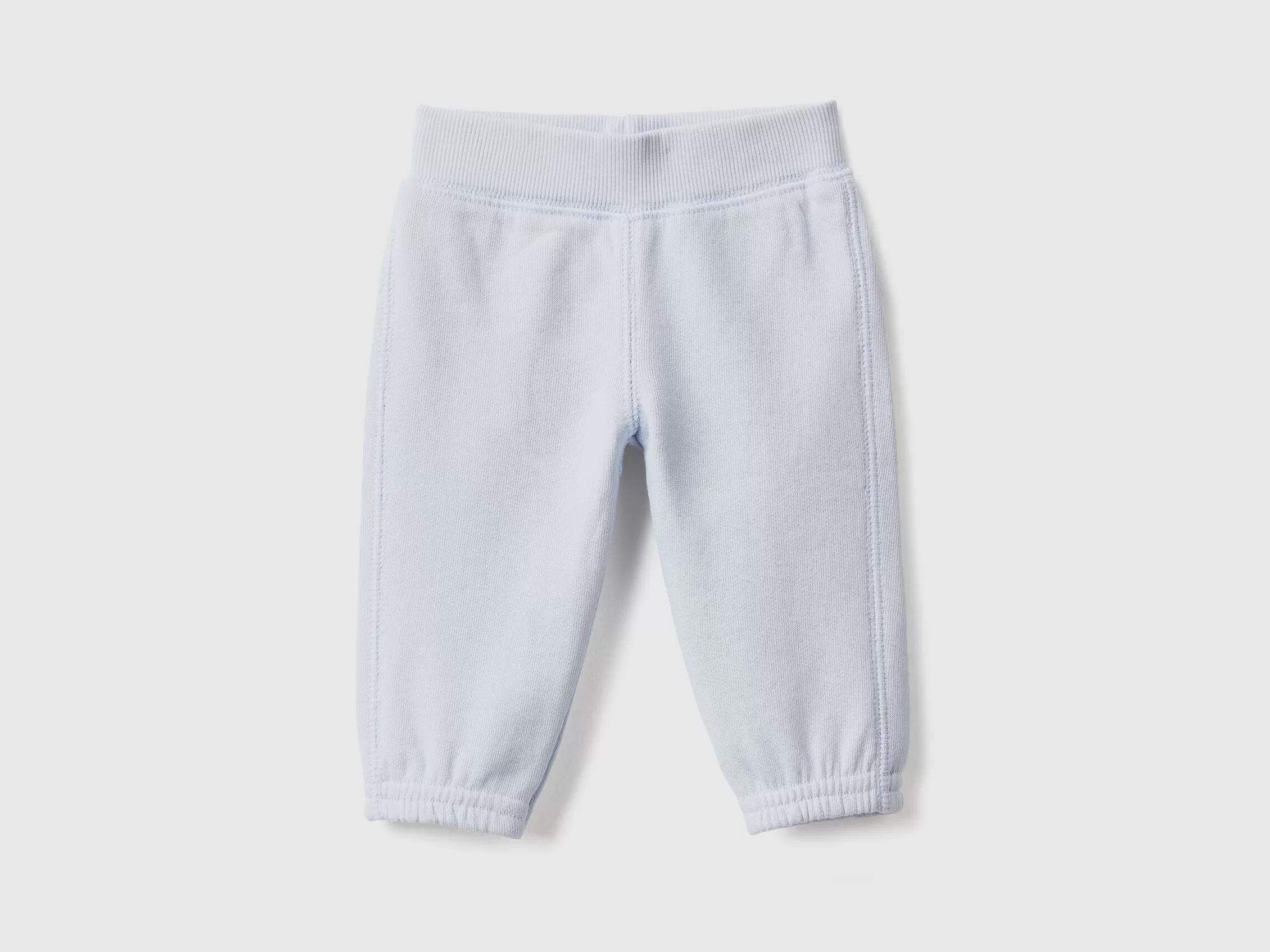 Benetton Pantalon De Felpa Suave Con Bordado-Niños Vestidos De Algodón Organico