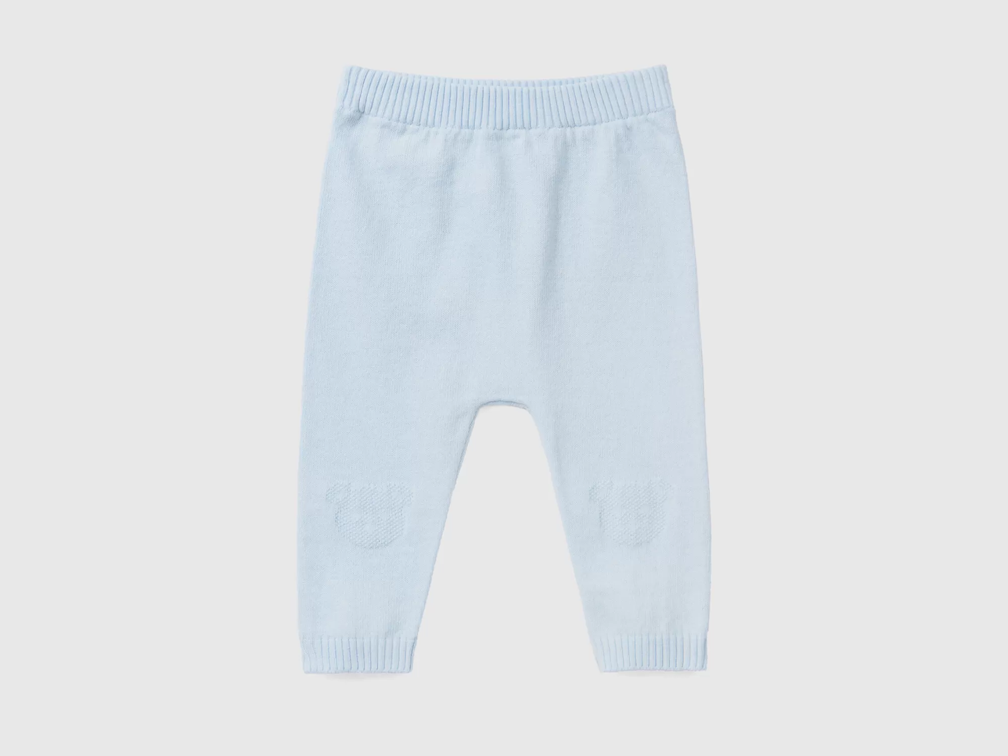 Benetton Pantalon De Punto Con Grabado-Niños Pantalones