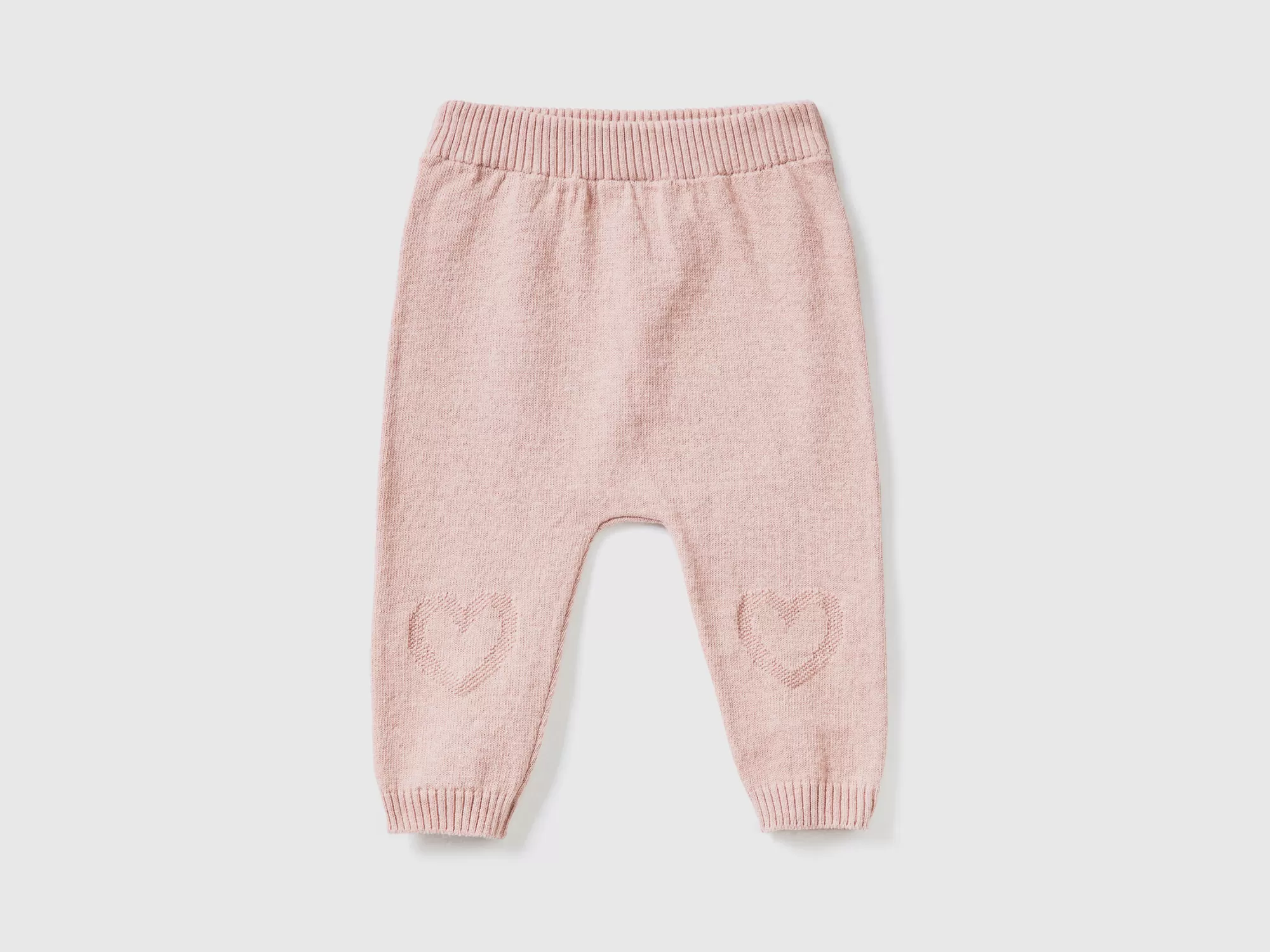 Benetton Pantalon De Punto Con Grabado-Niños Pantalones