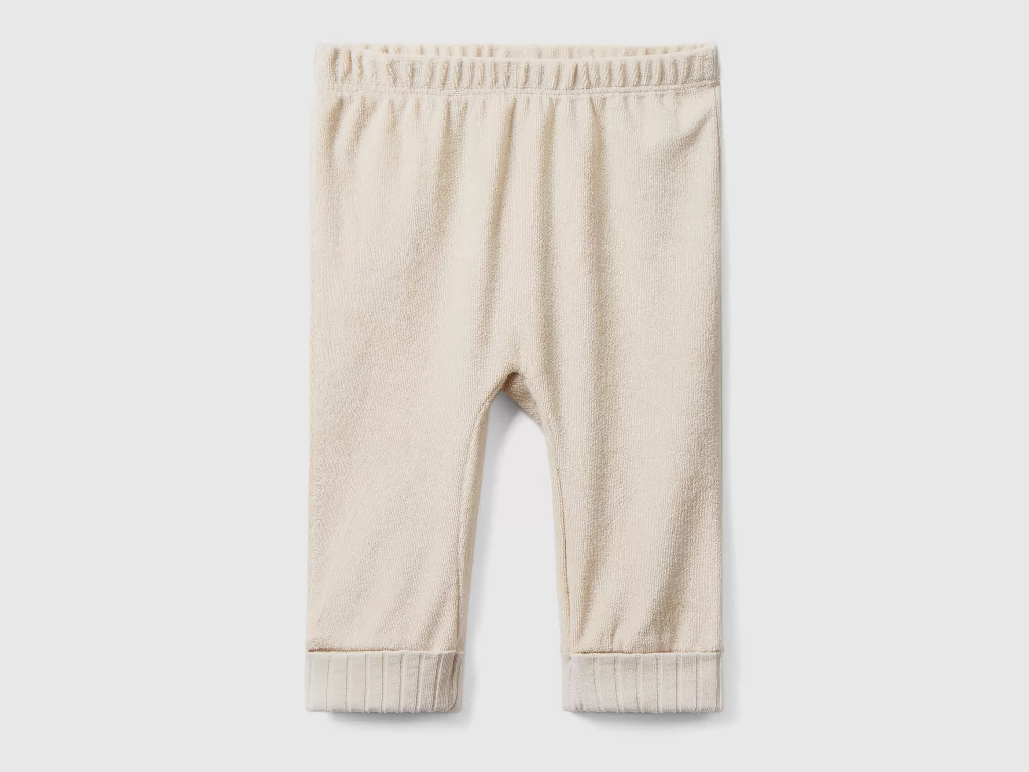 Benetton Pantalon De Rizo Con Elastico-Niños Vestidos De Algodón Organico