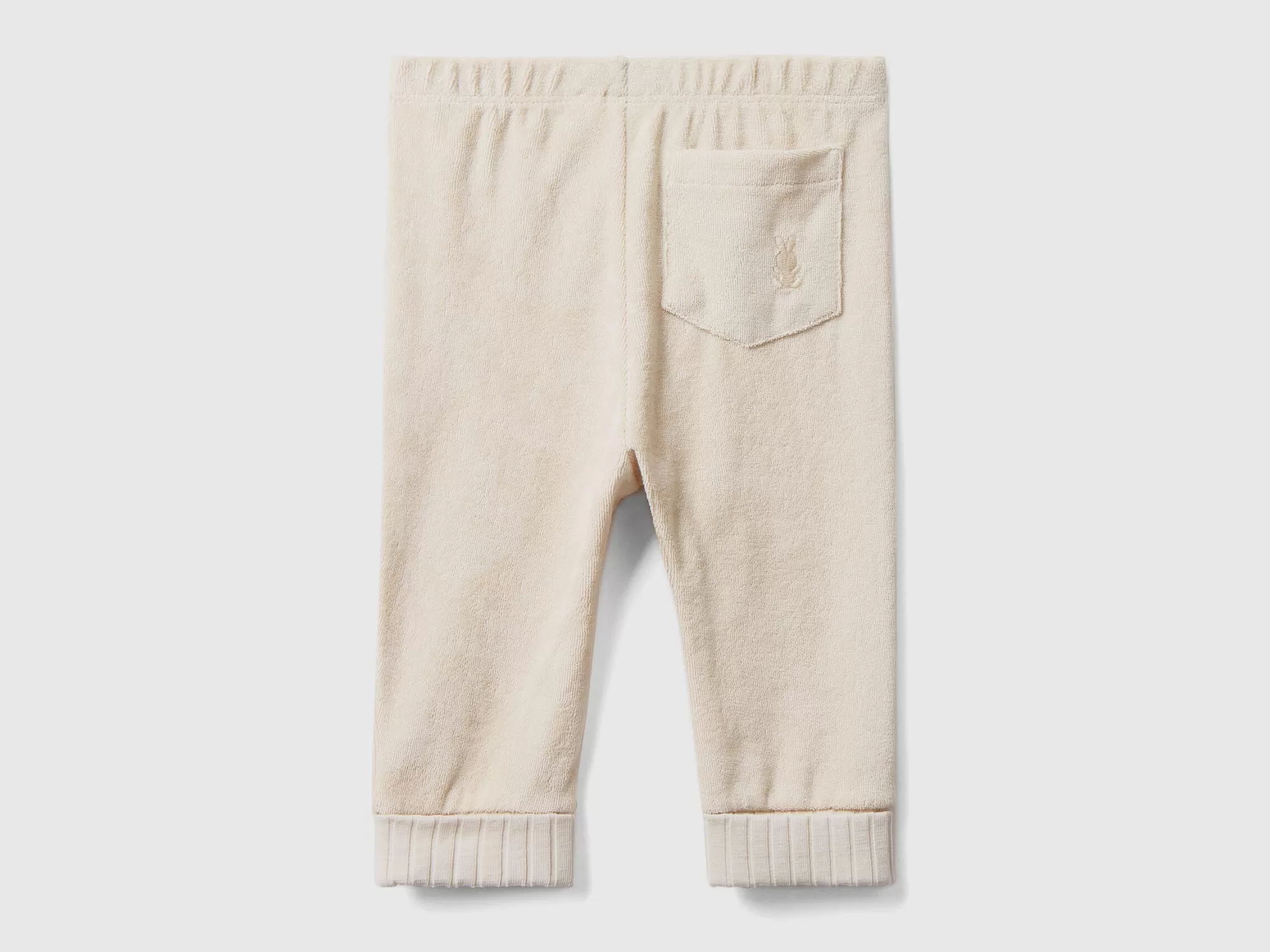 Benetton Pantalon De Rizo Con Elastico-Niños Vestidos De Algodón Organico