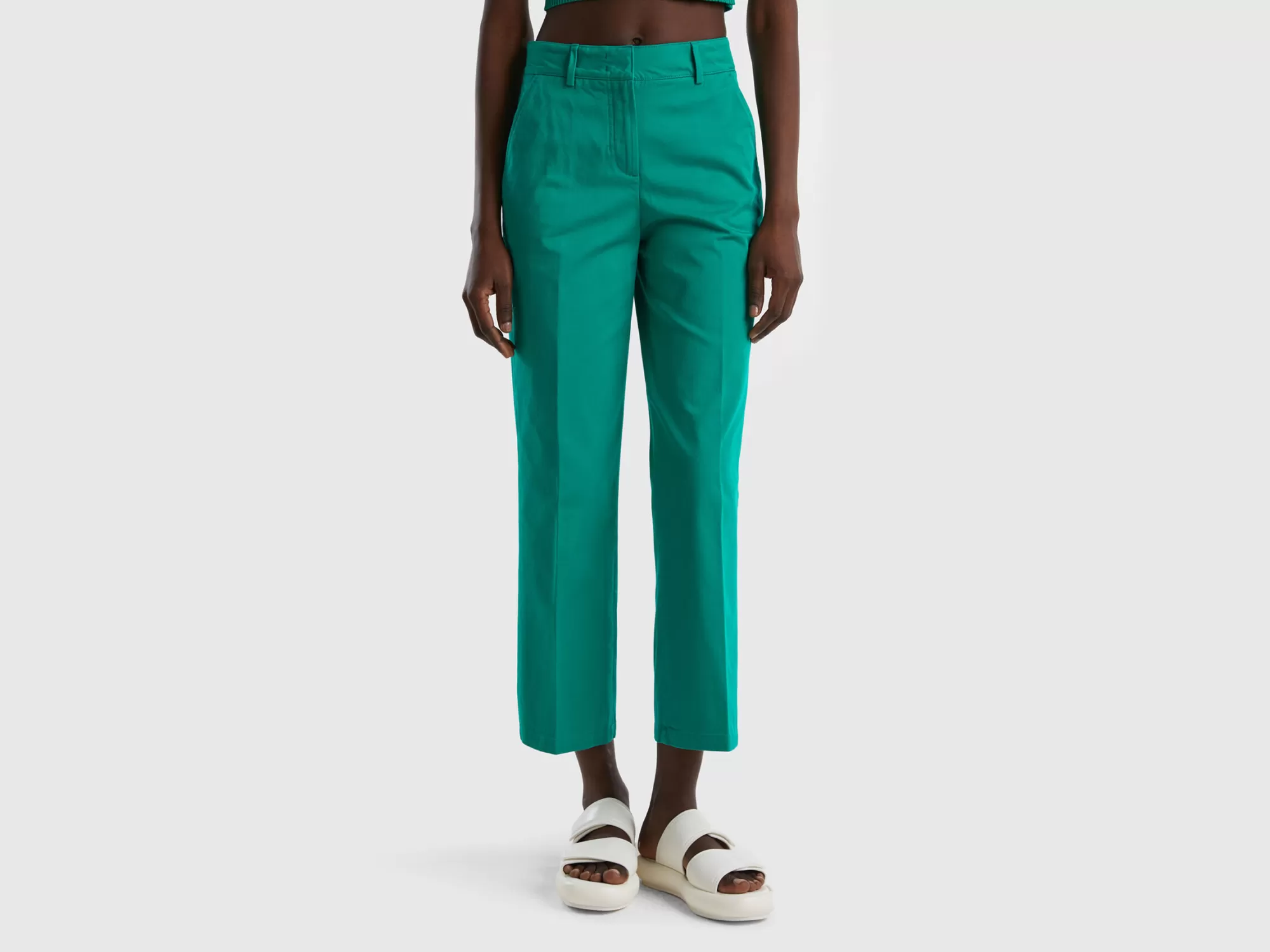 Benetton Pantalon De Sarga-Mujer Pantalones Y Chinos