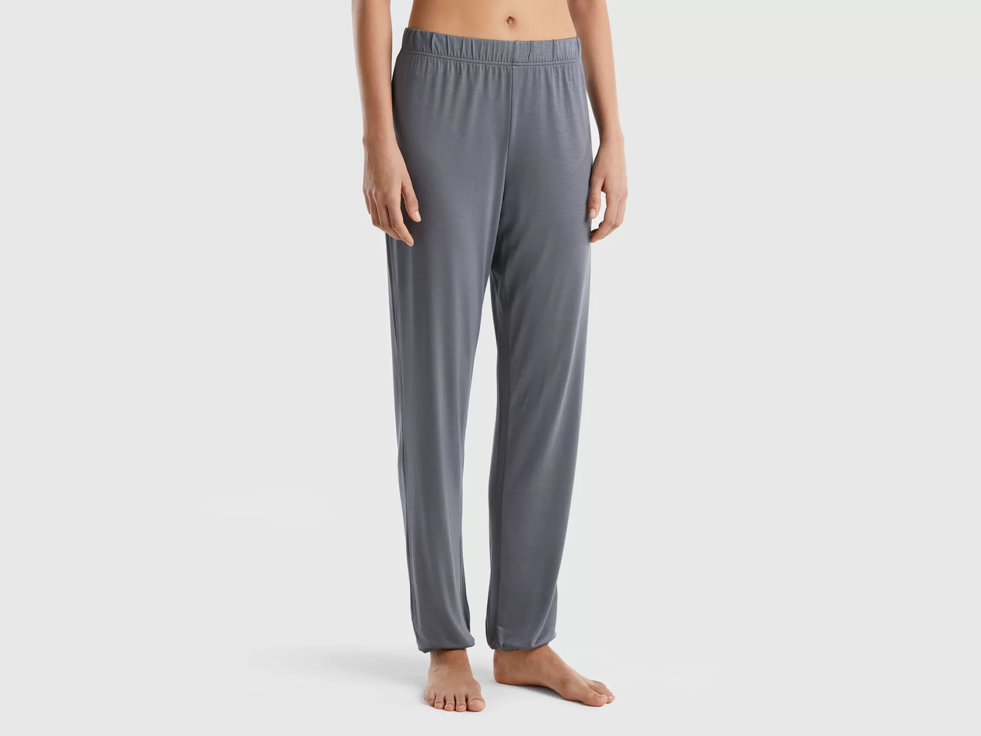 Benetton Pantalon De Viscosa Sostenible Elastica-Mujer Ropa Interior Y Pijamas