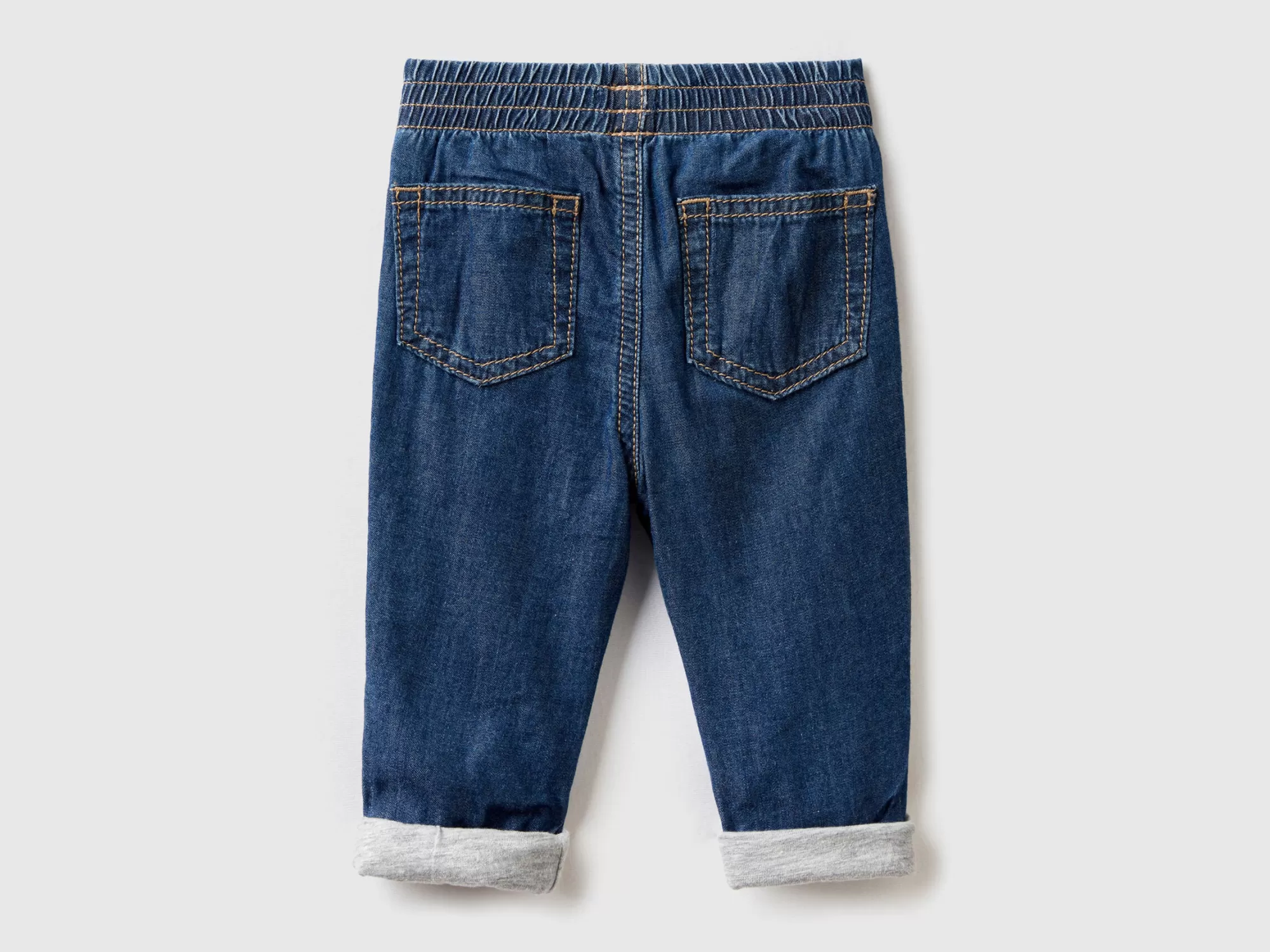 Benetton Pantalon Forrado En 100 % Algodón-Niños Pantalones