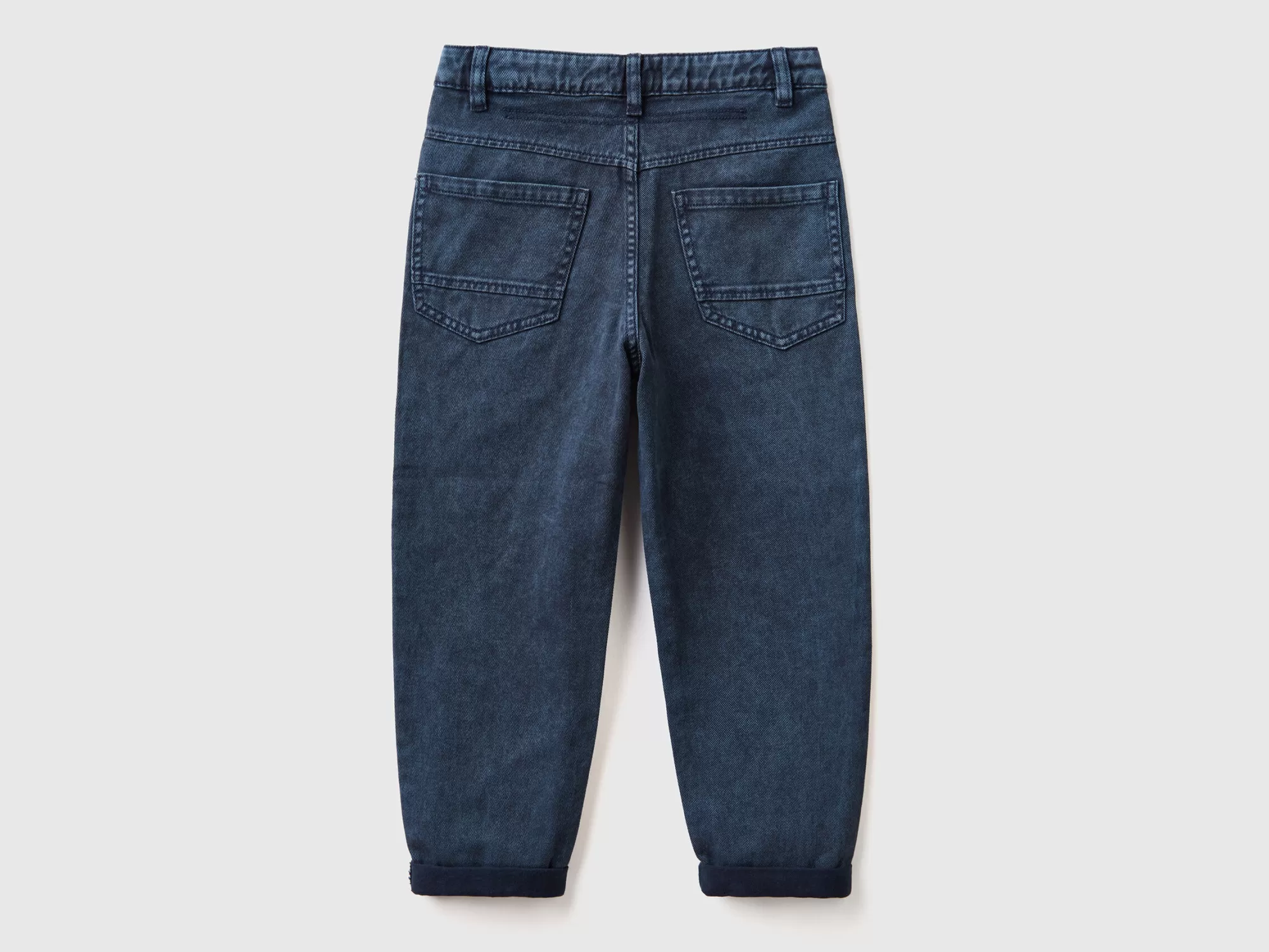 Benetton Pantalon Loose Fit De Algodón-Niños Pantalones Y Vaqueros