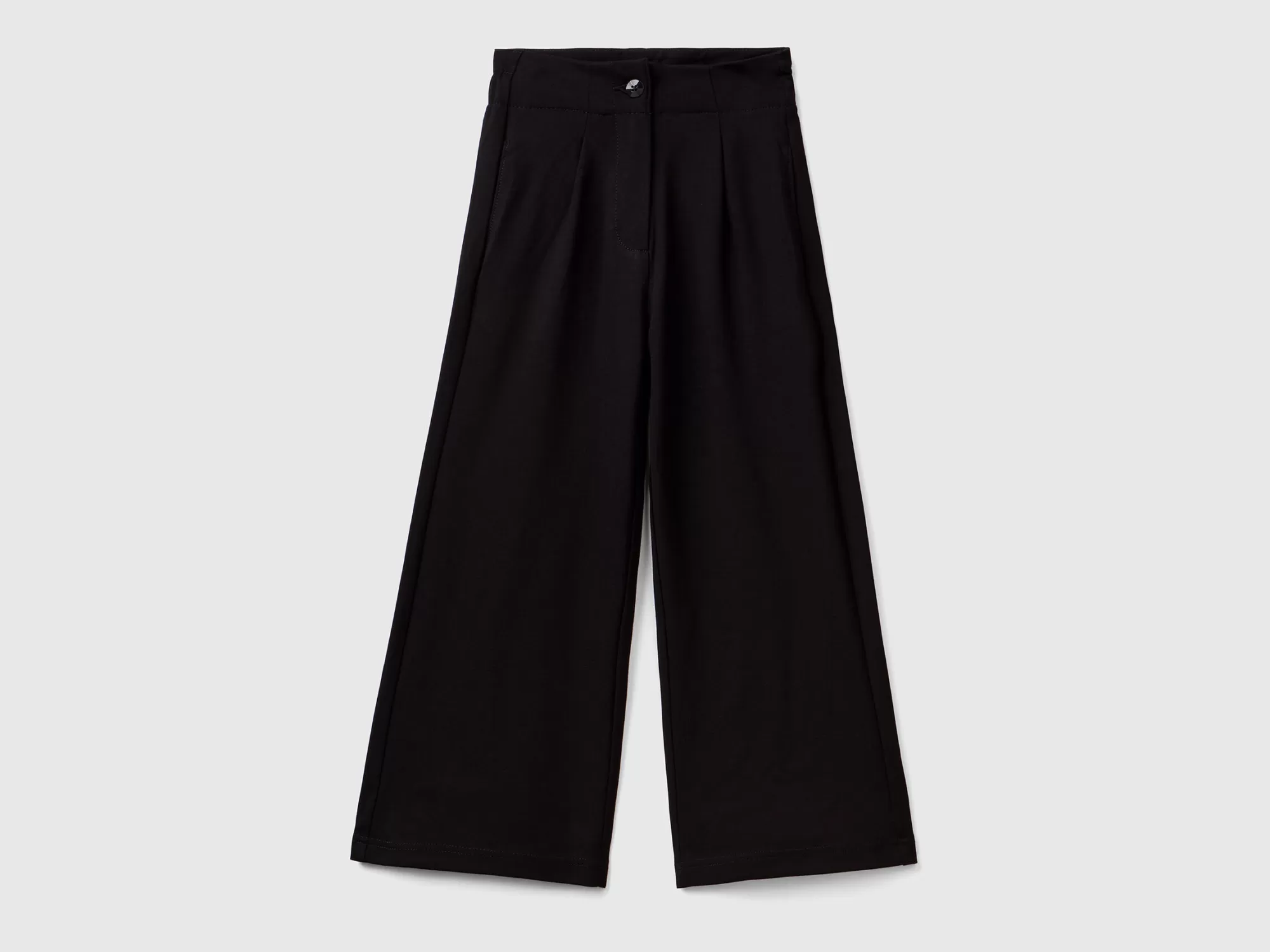 Benetton Pantalon Palazzo Con Elastico Trasero-Niños Pantalones Y Vaqueros