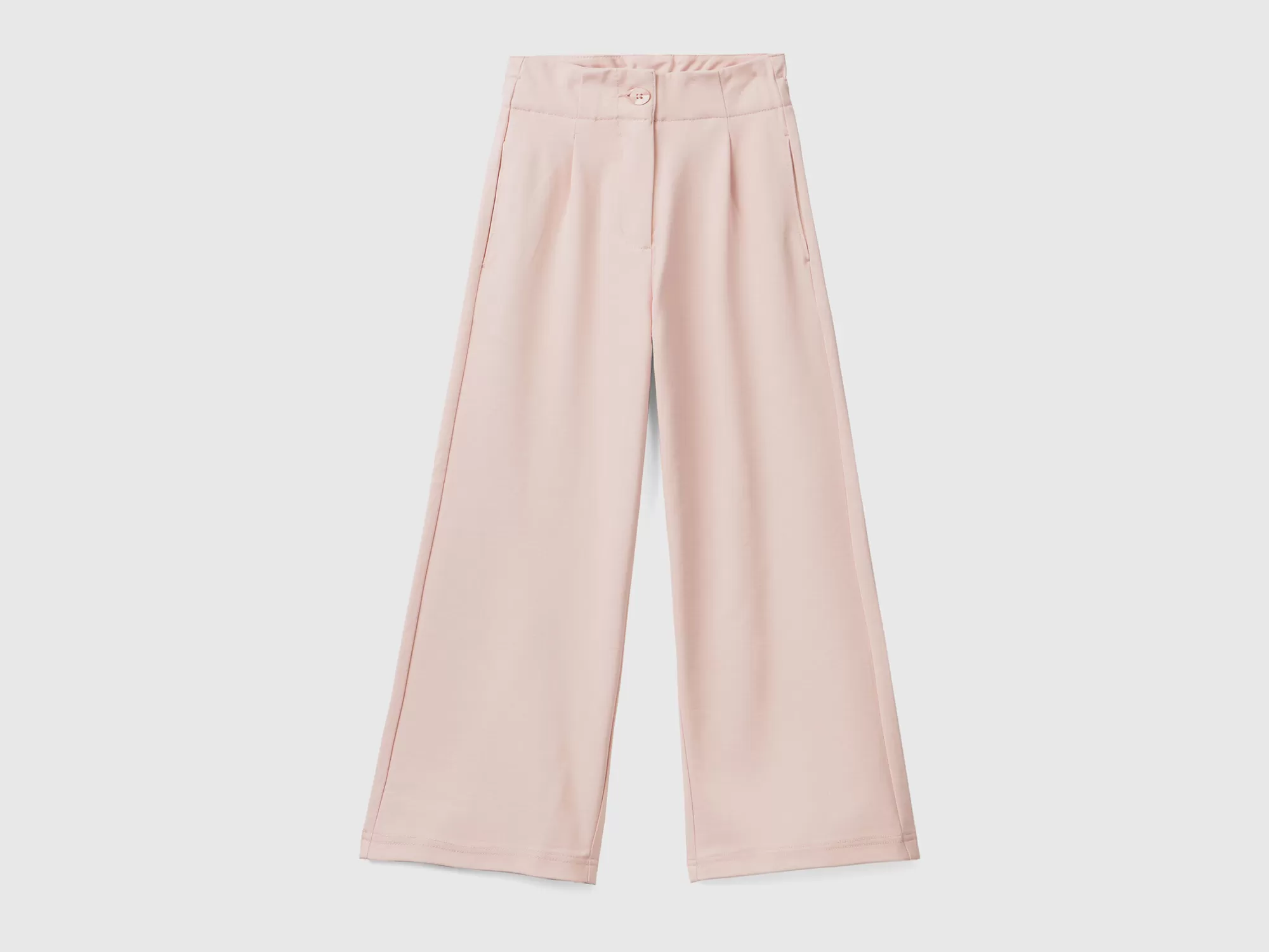 Benetton Pantalon Palazzo Con Elastico Trasero-Niños Pantalones Y Vaqueros