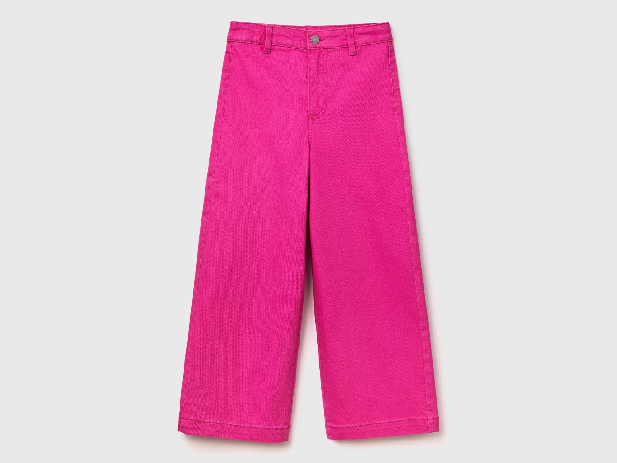 Benetton Pantalon Palazzo De Algodón Elastico-Niños Pantalones Y Vaqueros