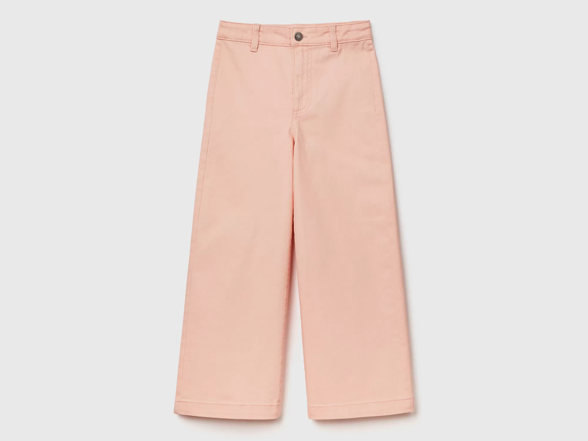 Benetton Pantalon Palazzo De Algodón Elastico-Niños Pantalones Y Vaqueros