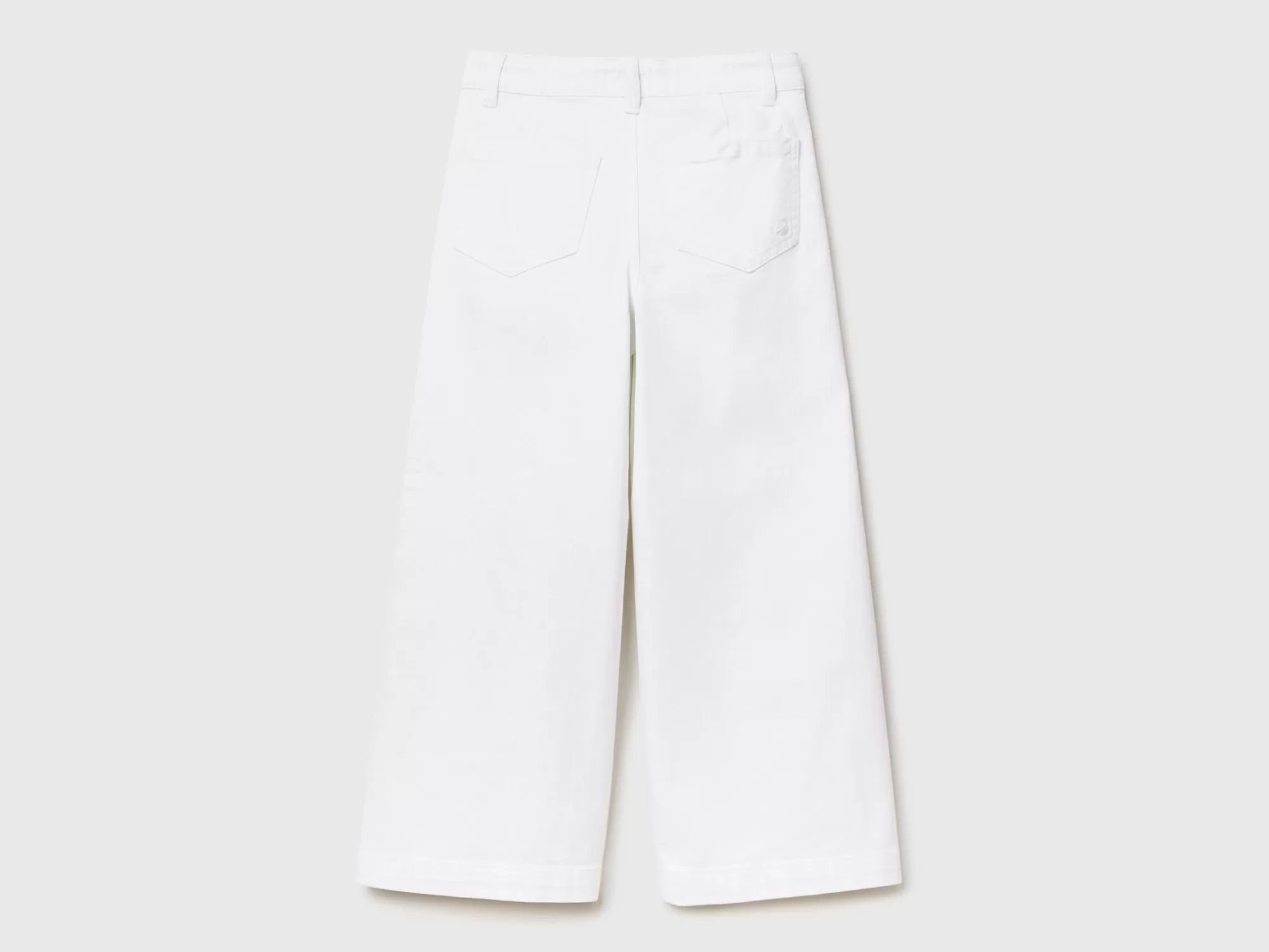 Benetton Pantalon Palazzo De Algodón Elastico-Niños Pantalones Y Vaqueros