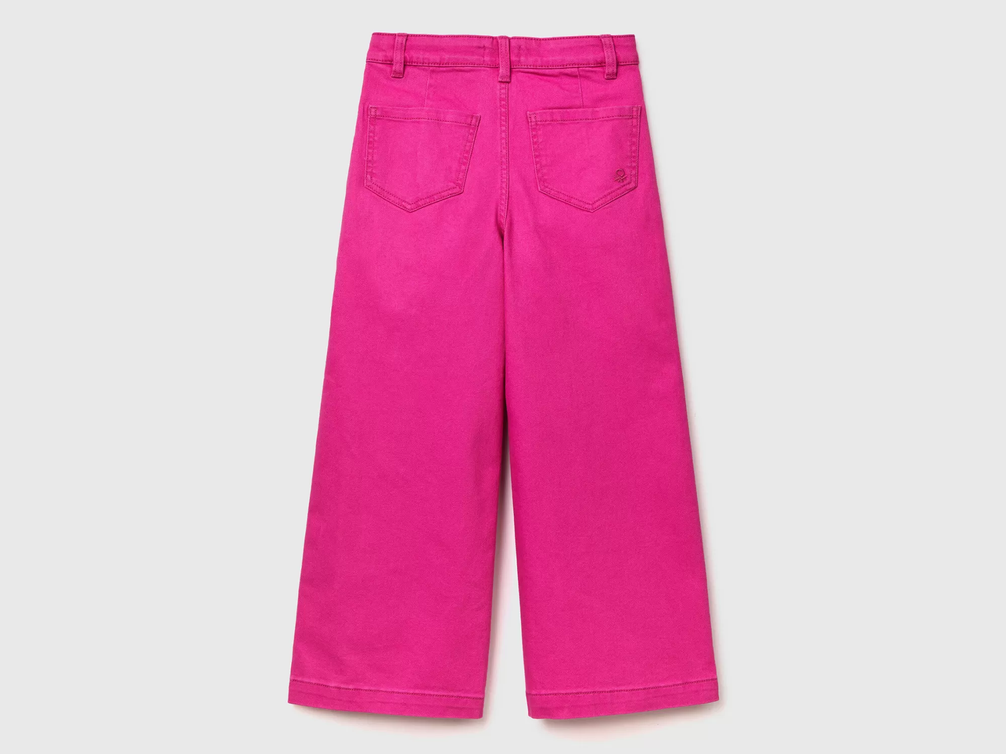 Benetton Pantalon Palazzo De Algodón Elastico-Niños Pantalones Y Vaqueros