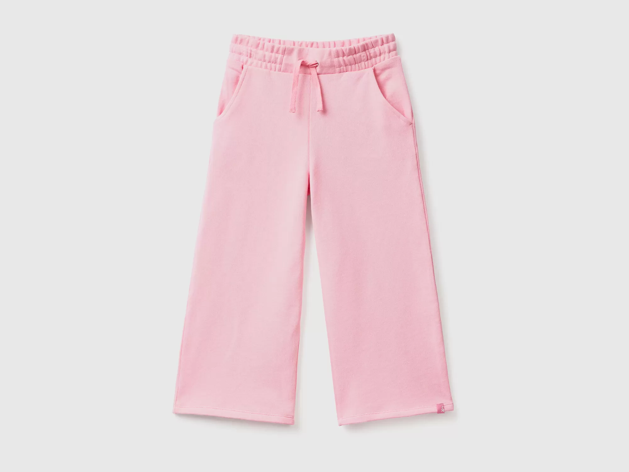 Benetton Pantalon Palazzo De Felpa-Niños Pantalones Y Vaqueros