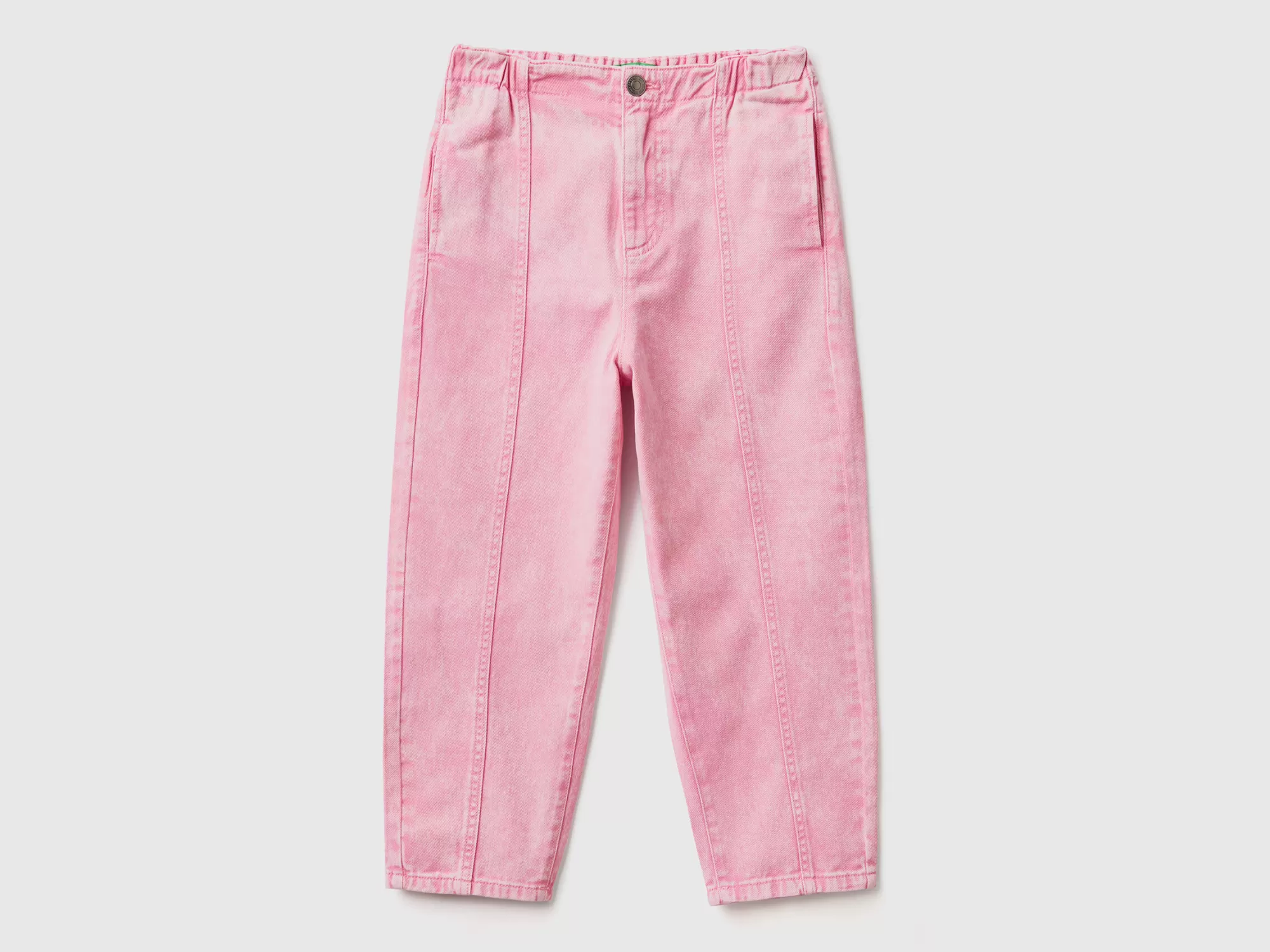 Benetton Pantalon Paperbag De 100 % Algodón-Niños Pantalones Y Vaqueros