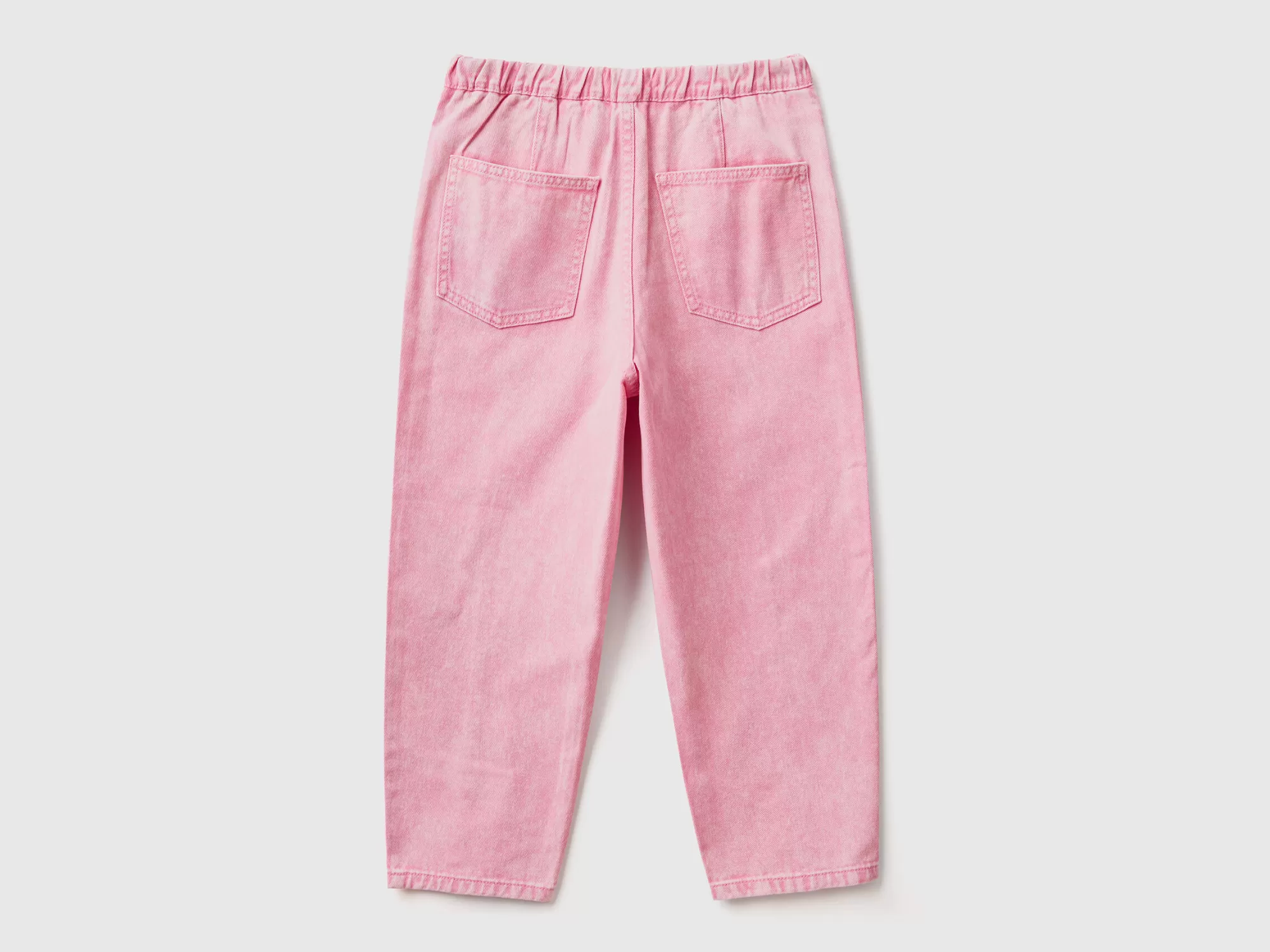 Benetton Pantalon Paperbag De 100 % Algodón-Niños Pantalones Y Vaqueros