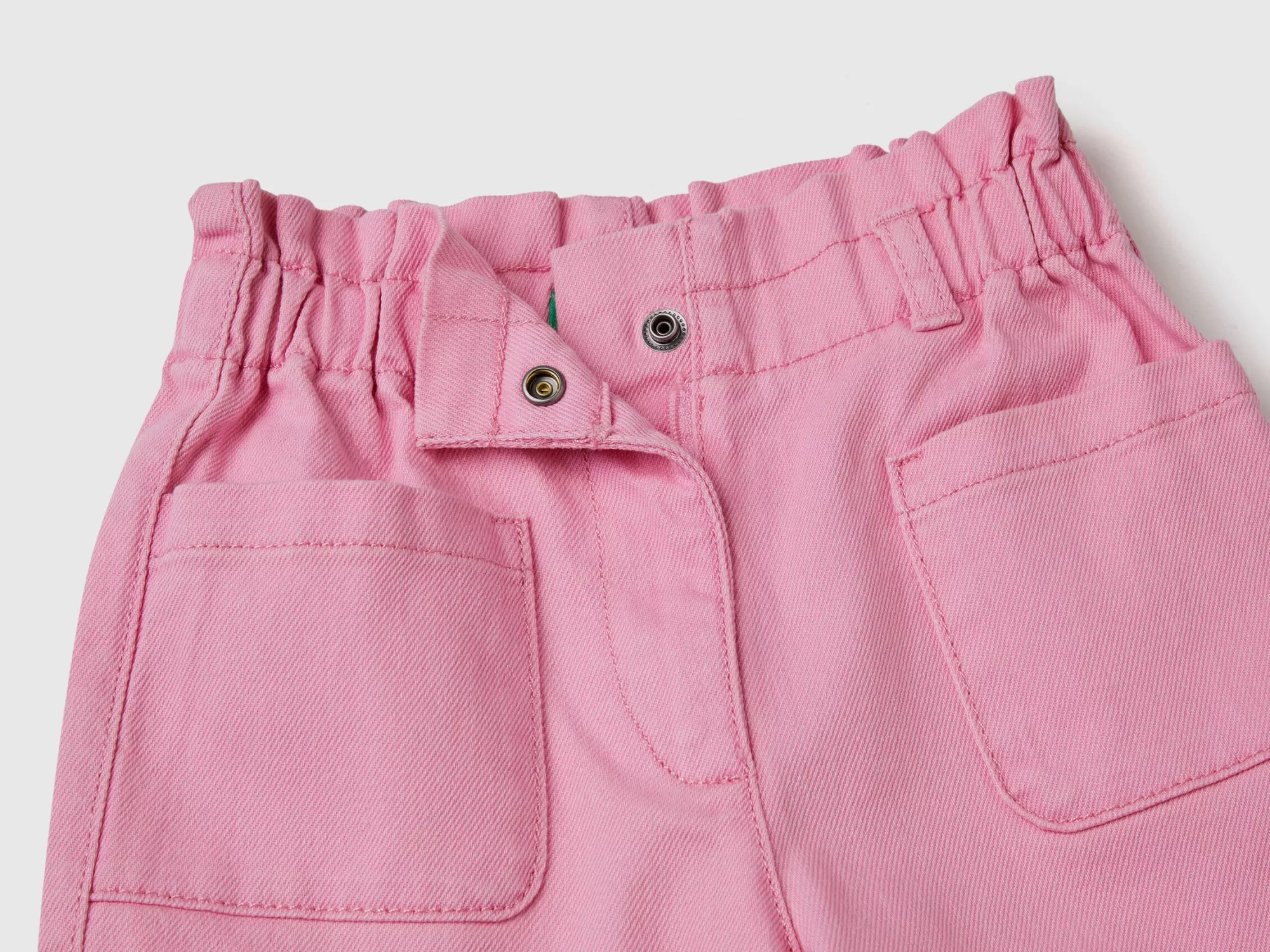 Benetton Pantalon Paperbag De Color-Niños Pantalones Y Vaqueros